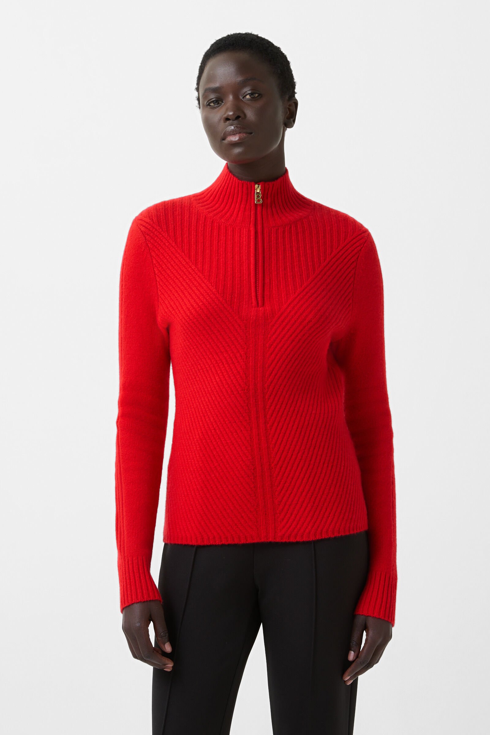 Shannon cashmere troyer Red