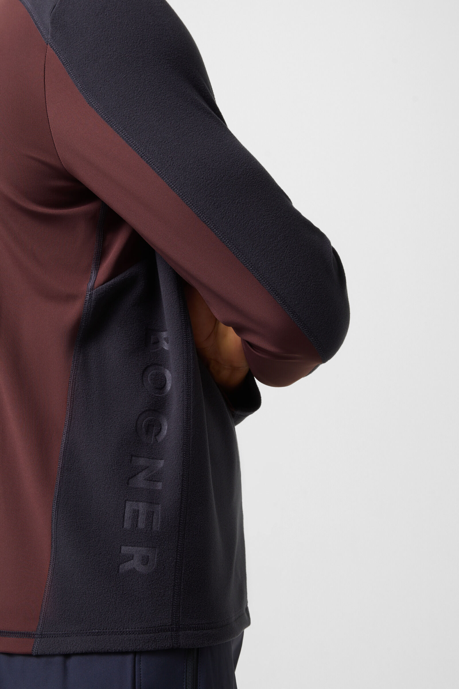 Fleece First Layer Giacomo Navy-Blau/Bordeaux