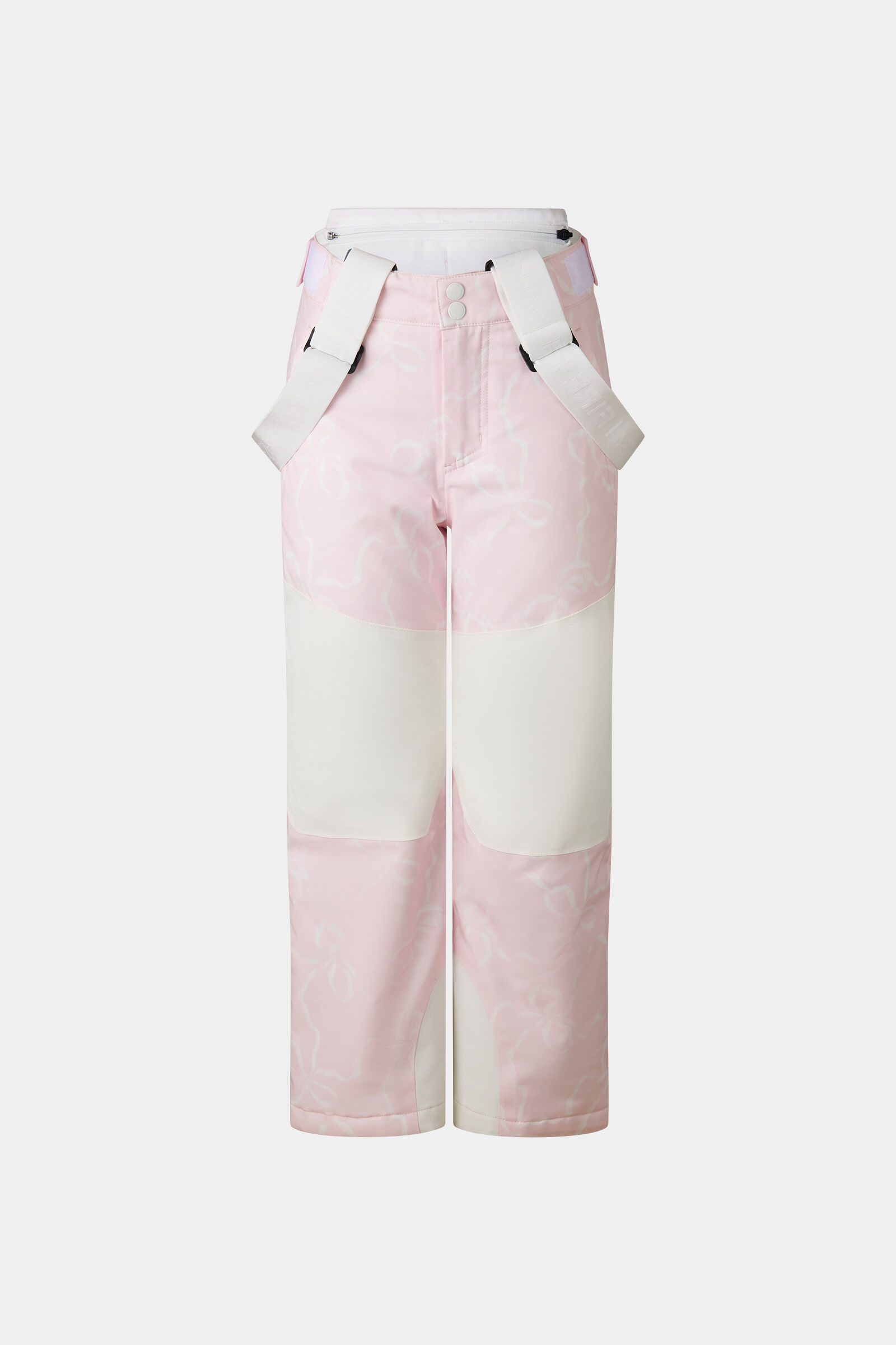 Kids ski pants Yuki Pink/Off-White