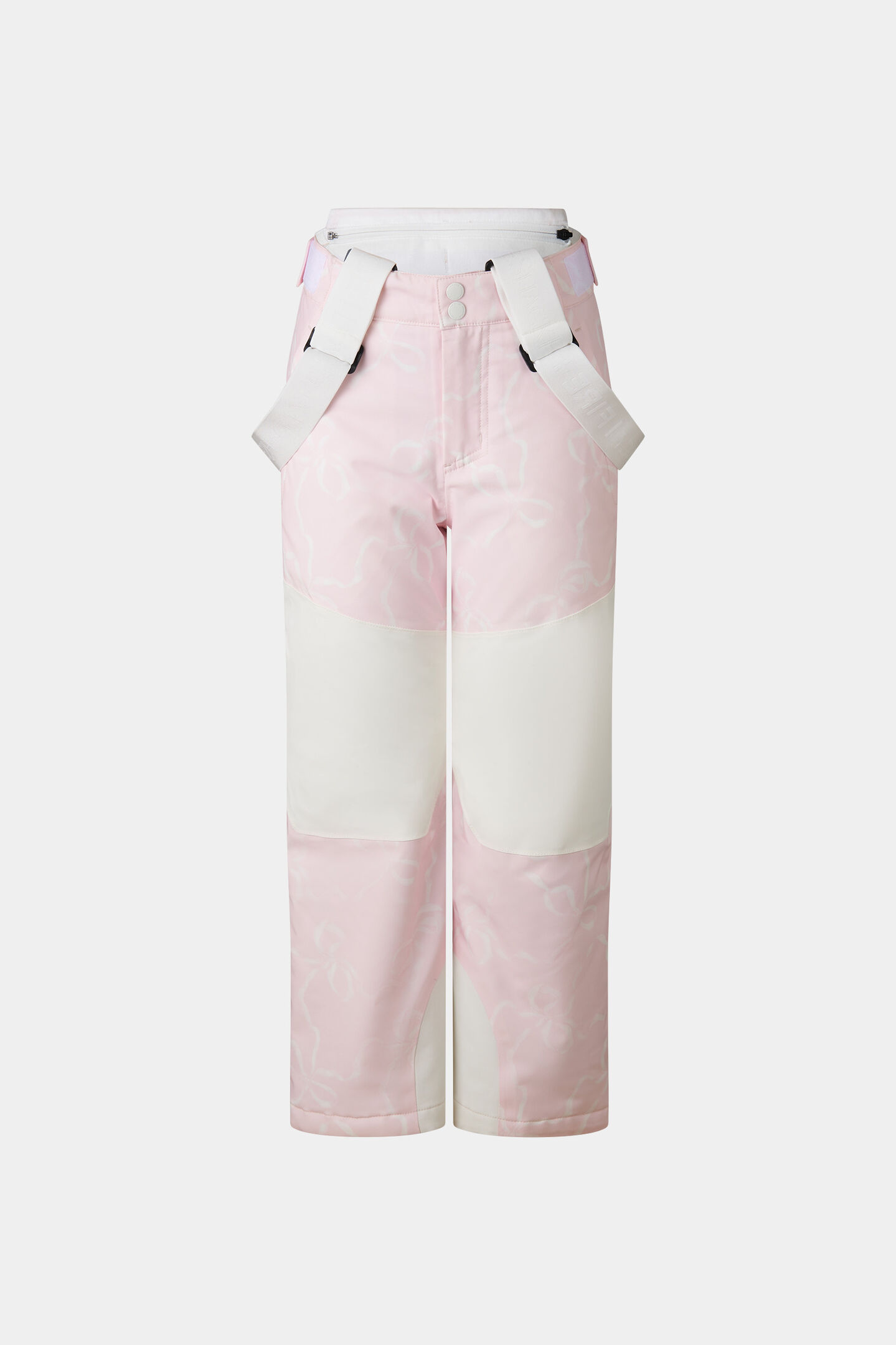 Kids ski pants Yuki Pink/Off-White