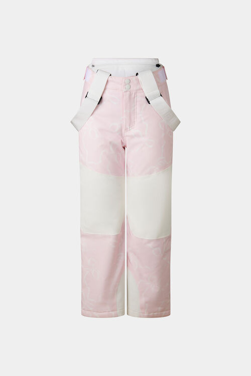 Kids ski pants Yuki Pink/Off-White