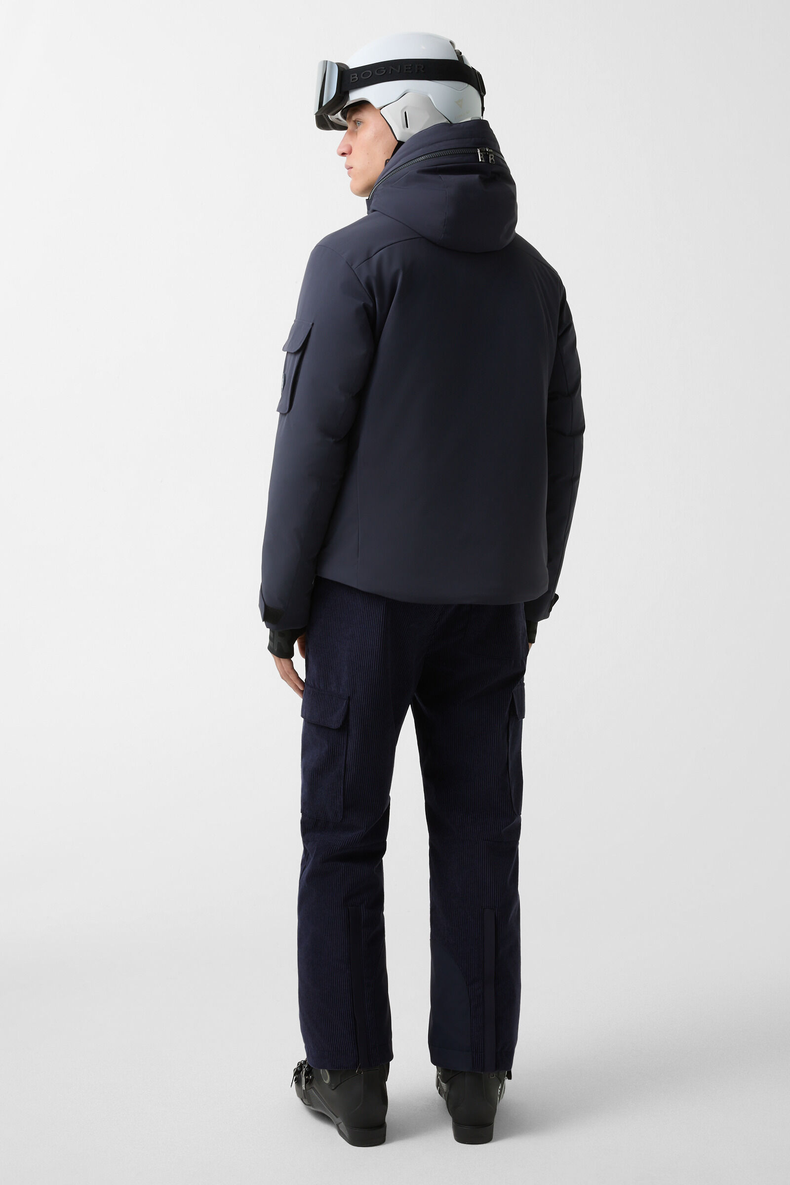 Cobe corduroy ski jacket Navy blue