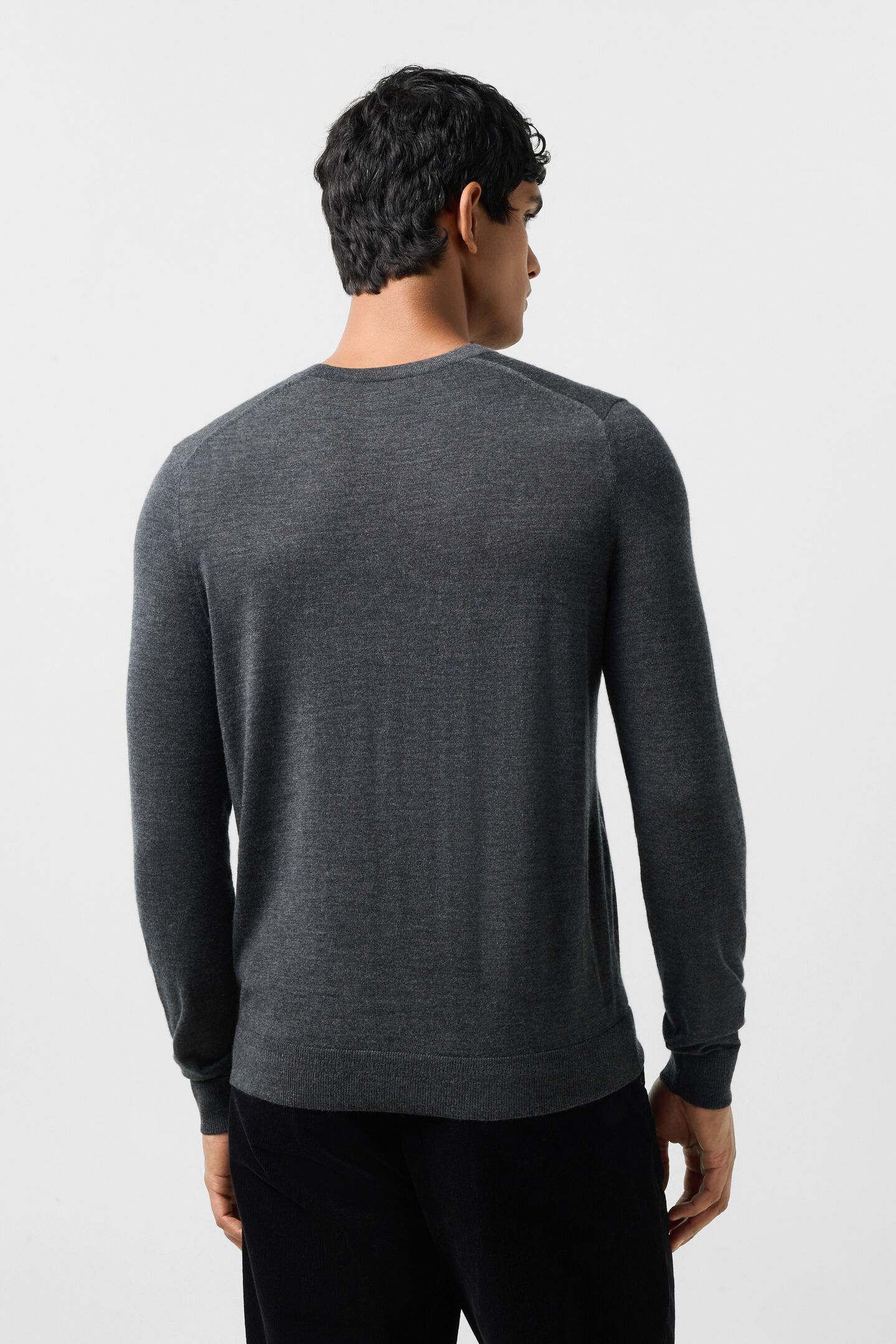 Ole pure new wool and cashmere jumper Anthracite