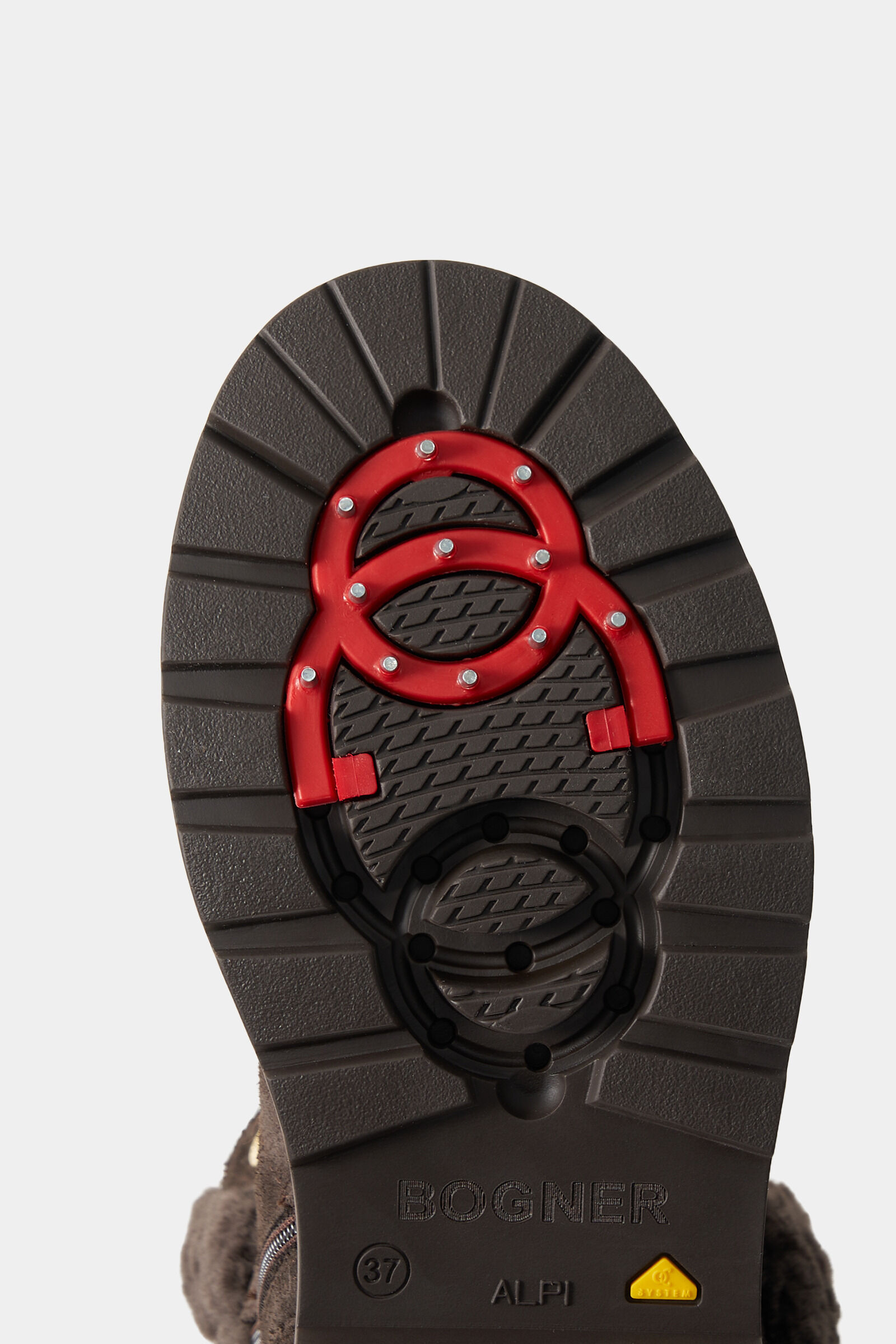 St. Moritz veterlaarzen met spikes Chocolade