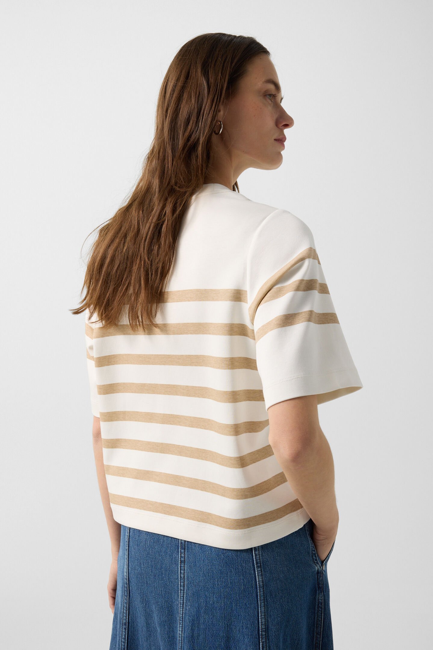 Shirt Stacey Off-White/Hellbraun