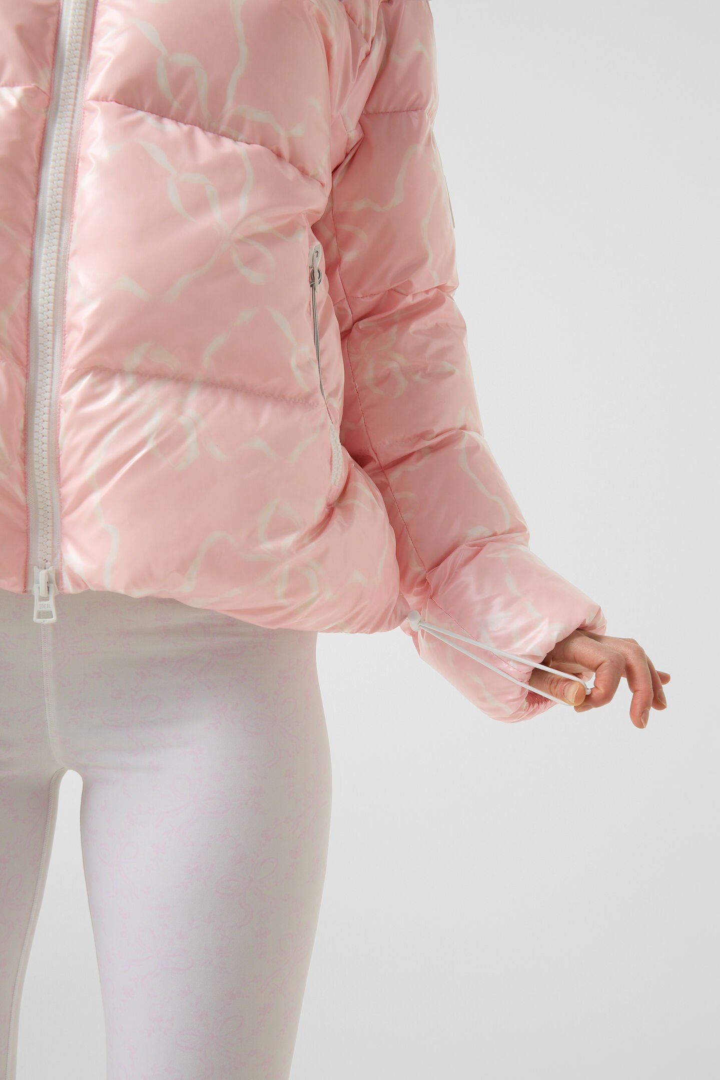 Vally down jacket Pink/Off-White