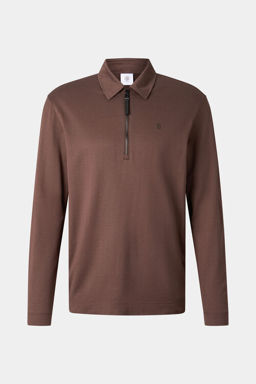 Bailey Polo Long-Sleeved Top Brown