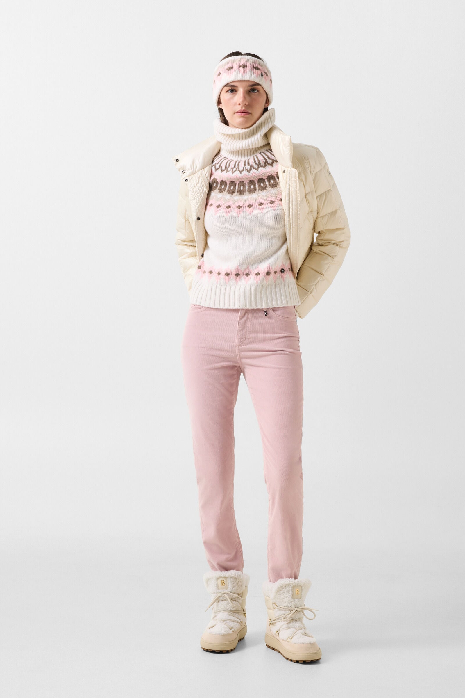 Julie corduroy trousers Ros&eacute;