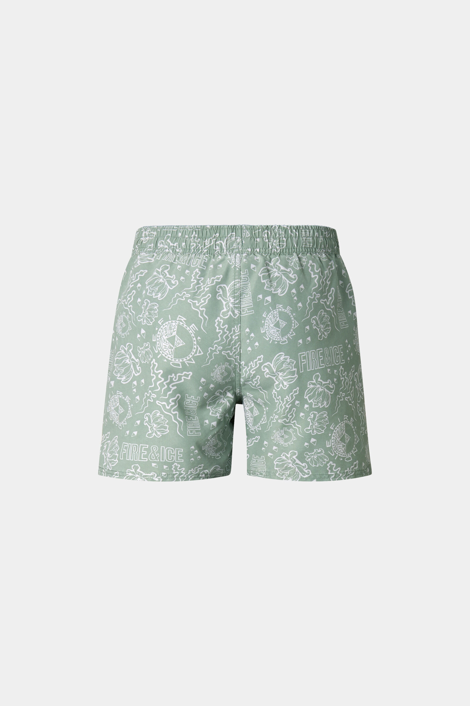 Nelson swim trunks Eucalyptus/white