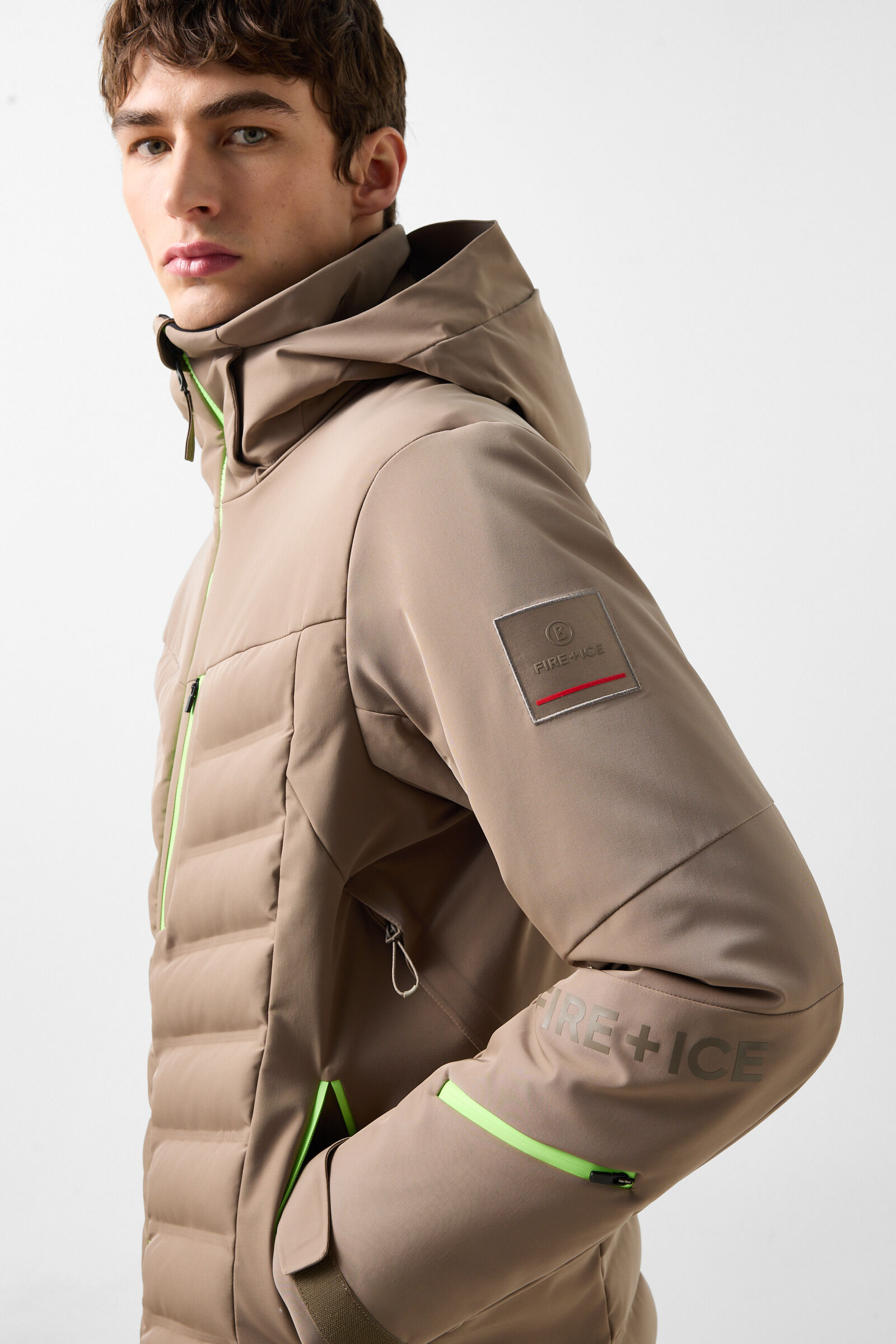 Skijacke Radek Taupe