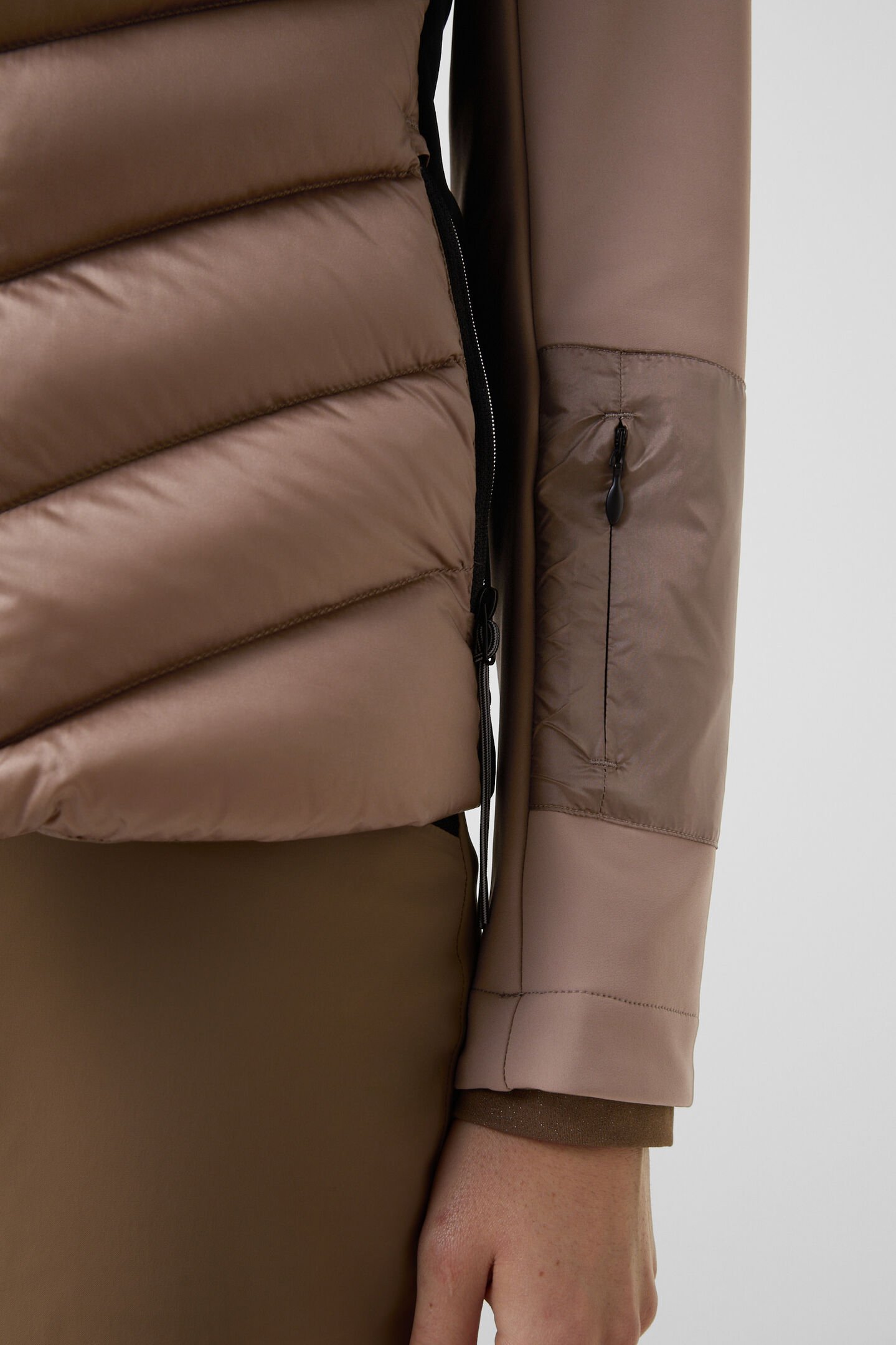 Joana hybrid jacket Caramel
