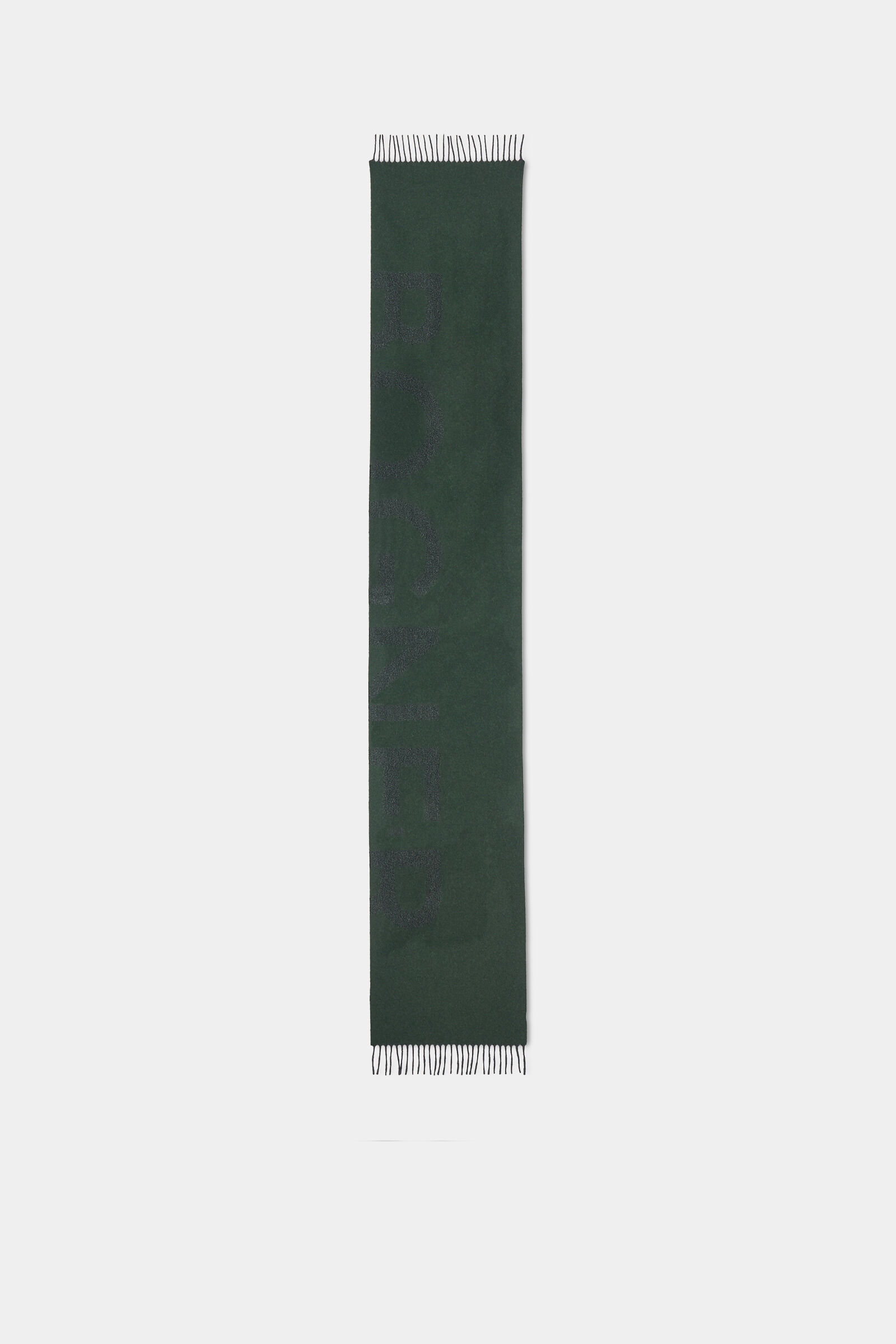 Wool scarf Scarf Dark green/anthracite
