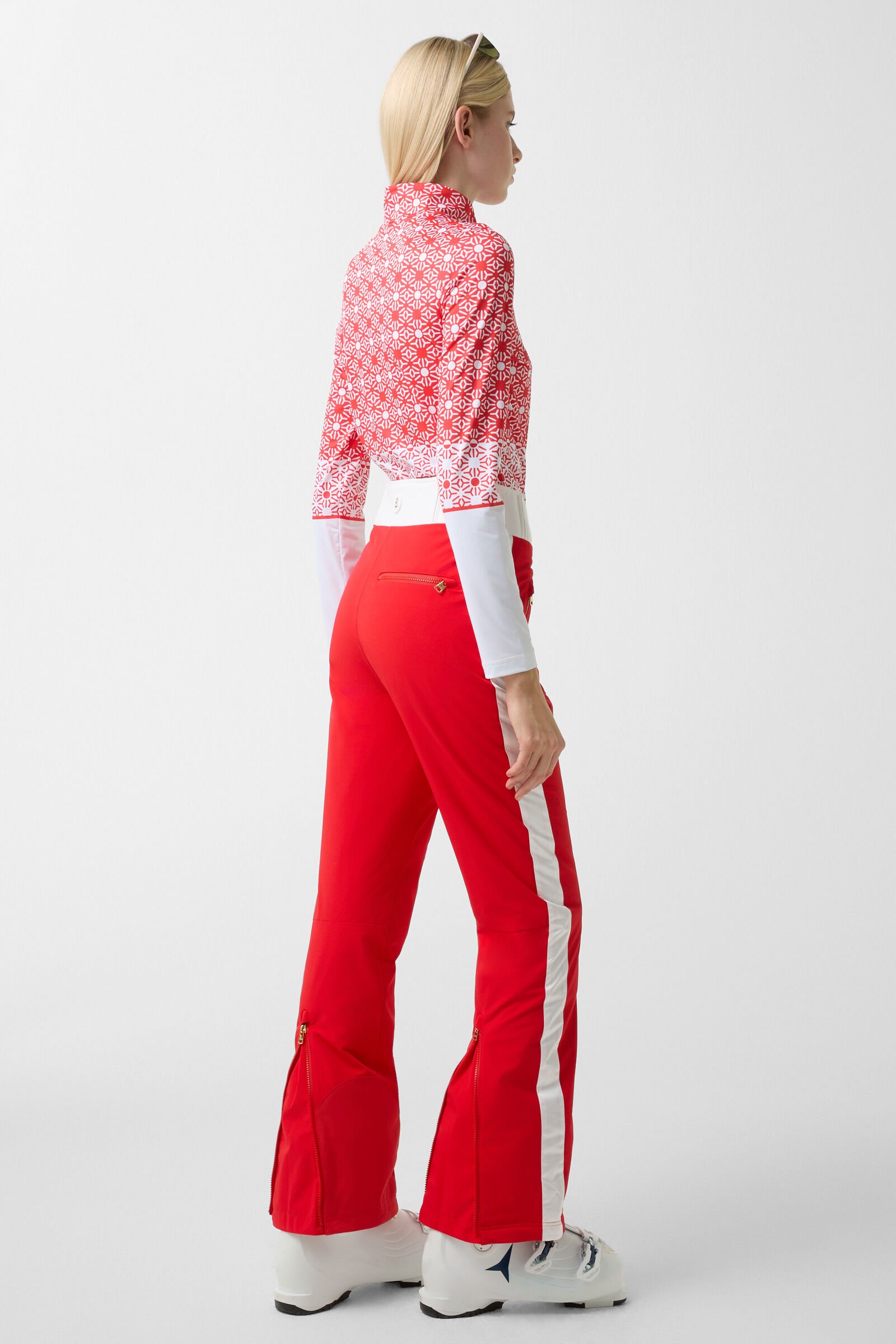 Illma ski trousers Red/White