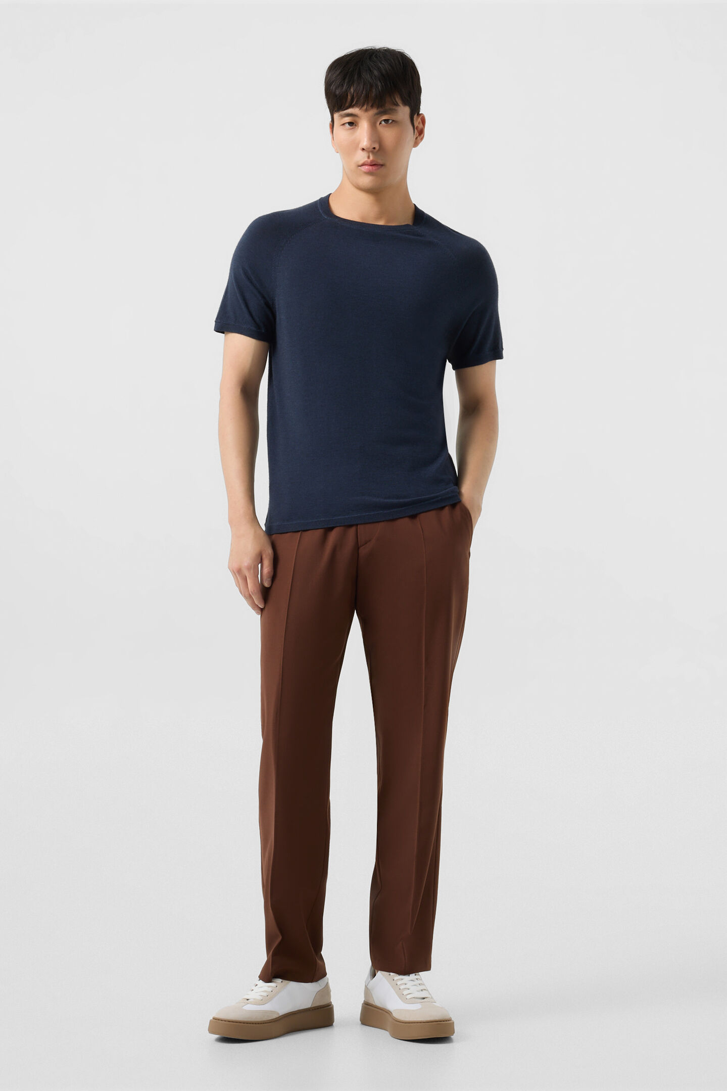 Osaka merino shirt Navy blue