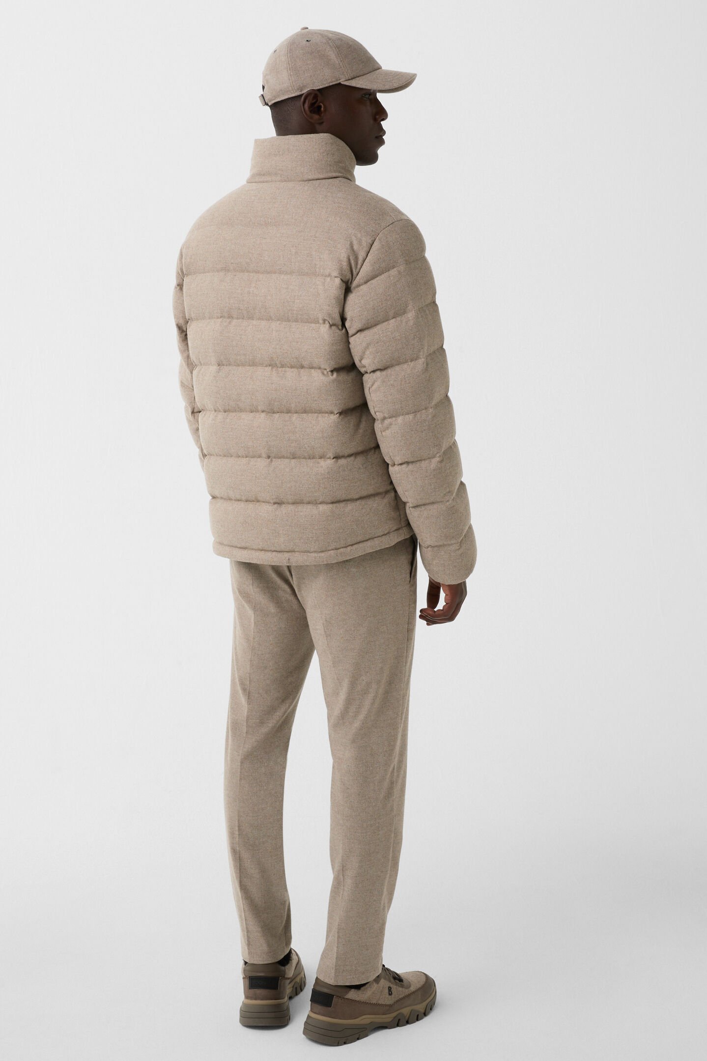 Hugh down jacket Taupe
