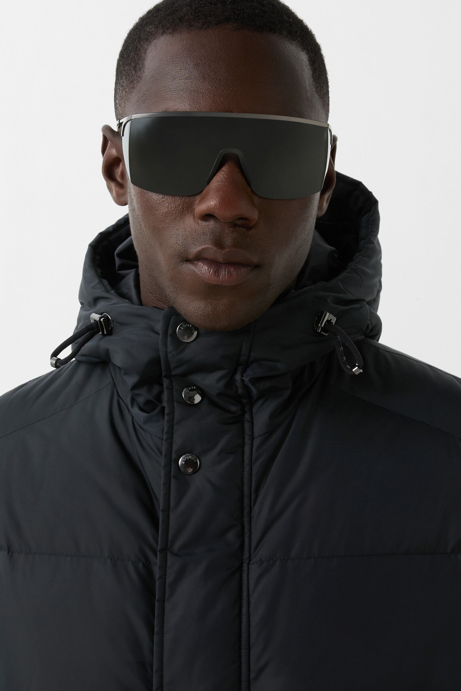 Jones down short coat Black