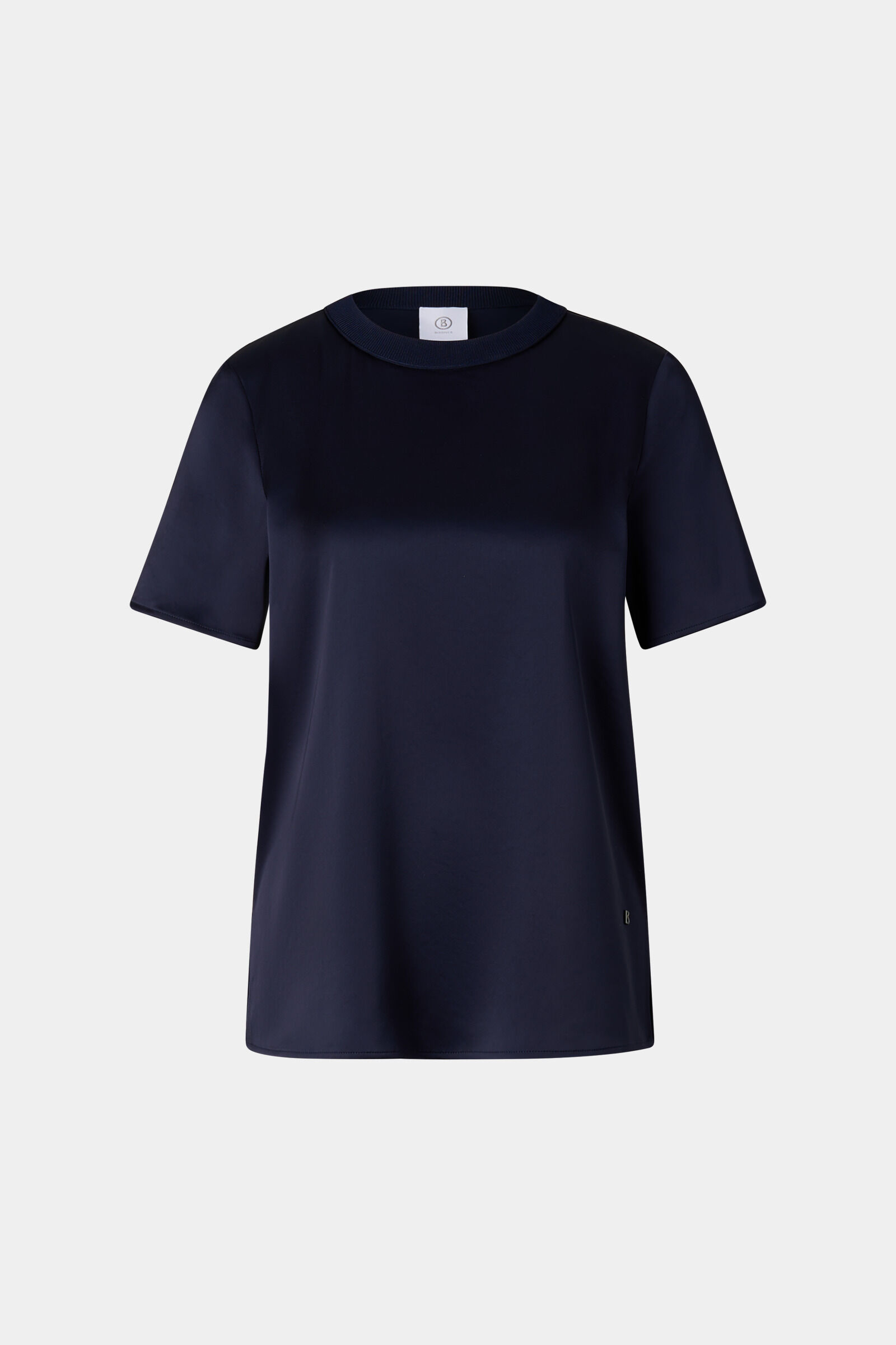 Satin-Shirt Dylan Navy-Blau