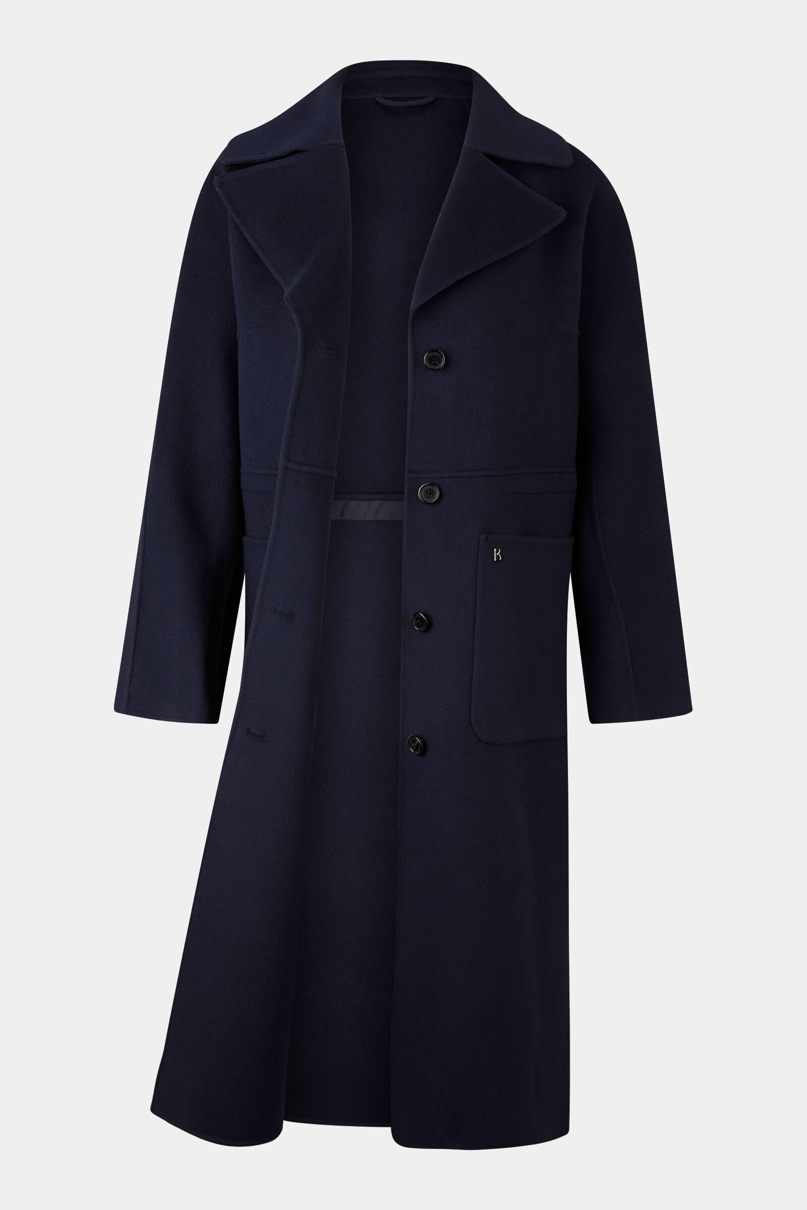 Wollmantel Imani Navy-Blau