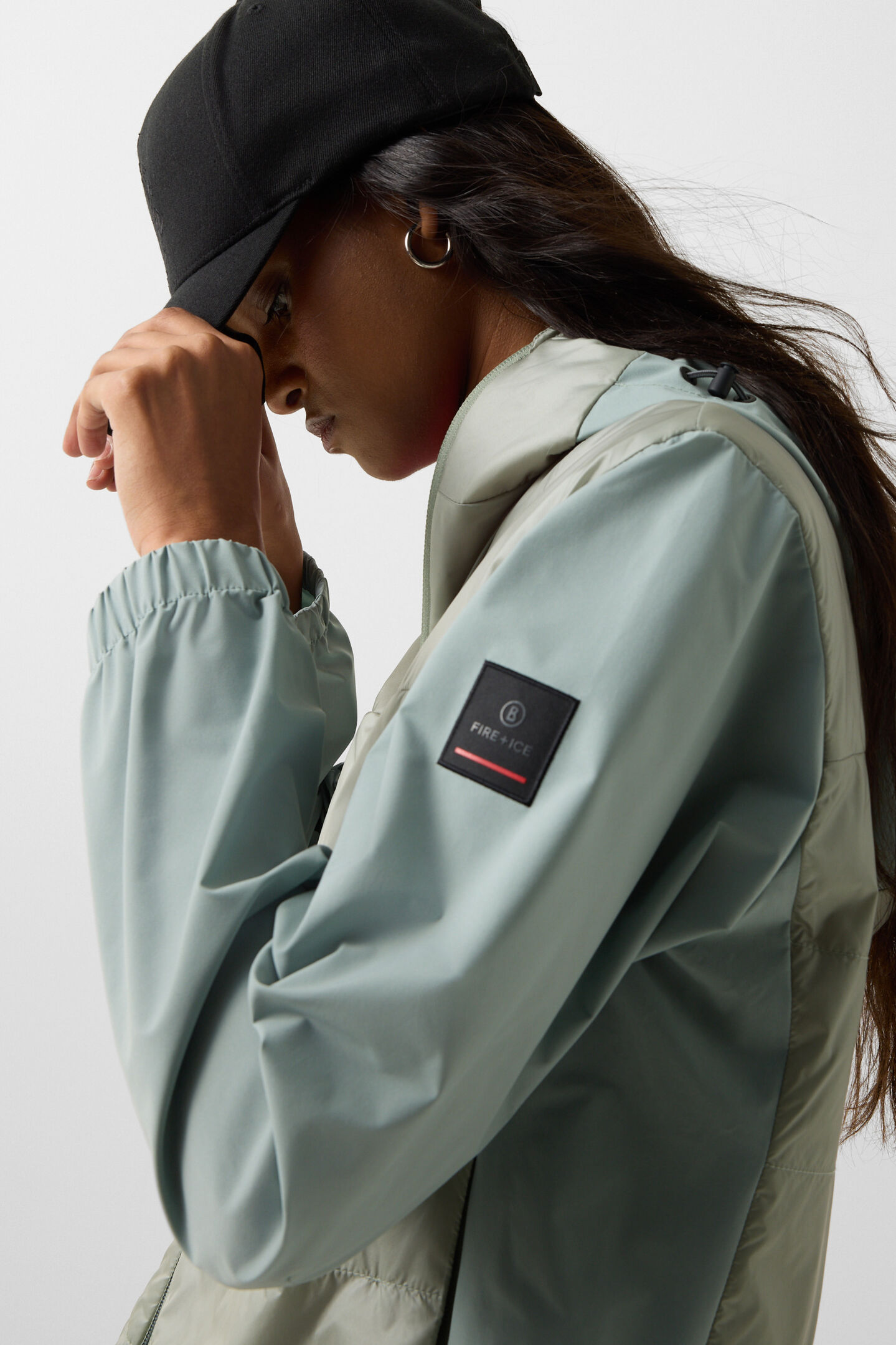 Hybrid jacket Marta Eucalyptus