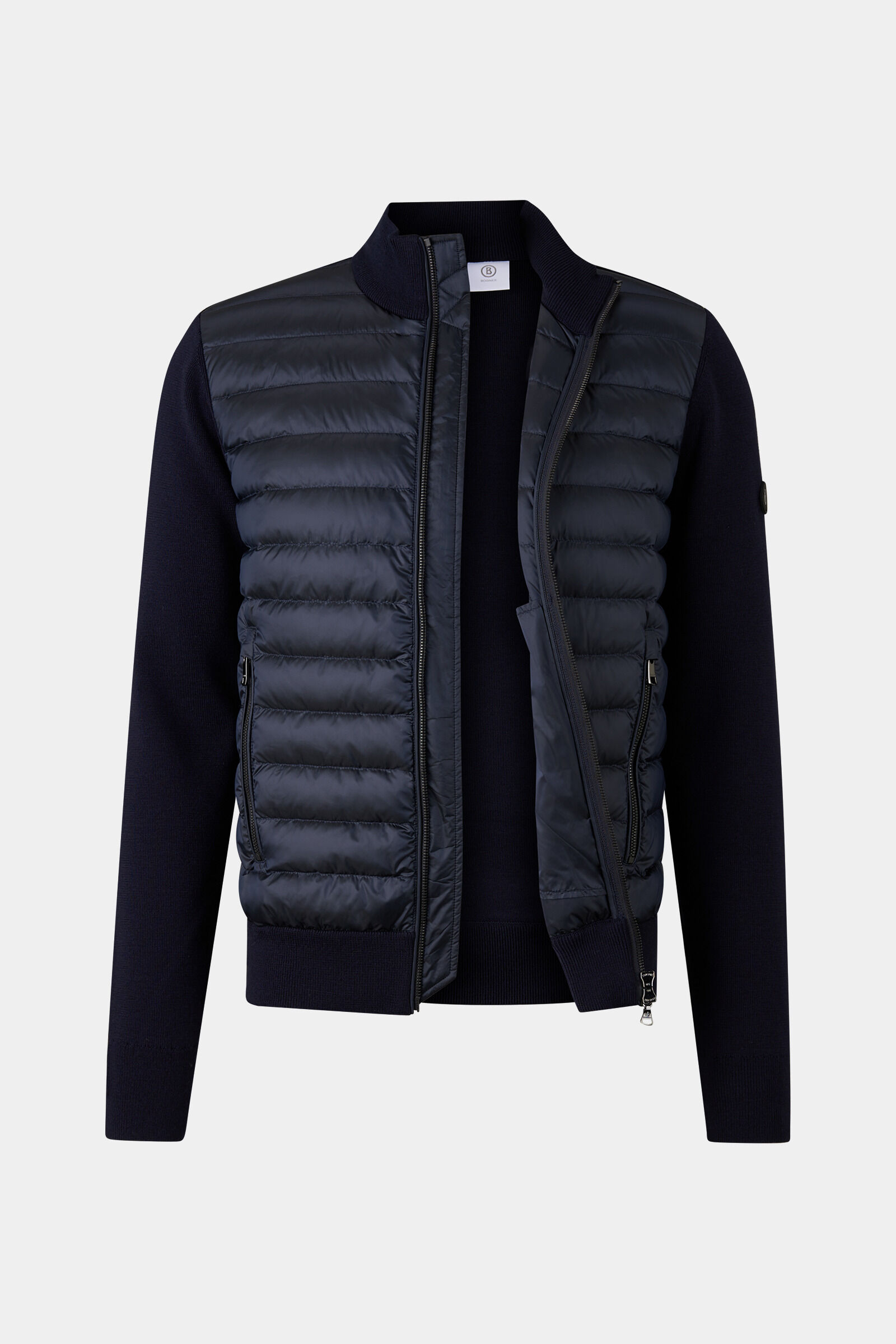 Zisco hybrid knit jacket Navy blue
