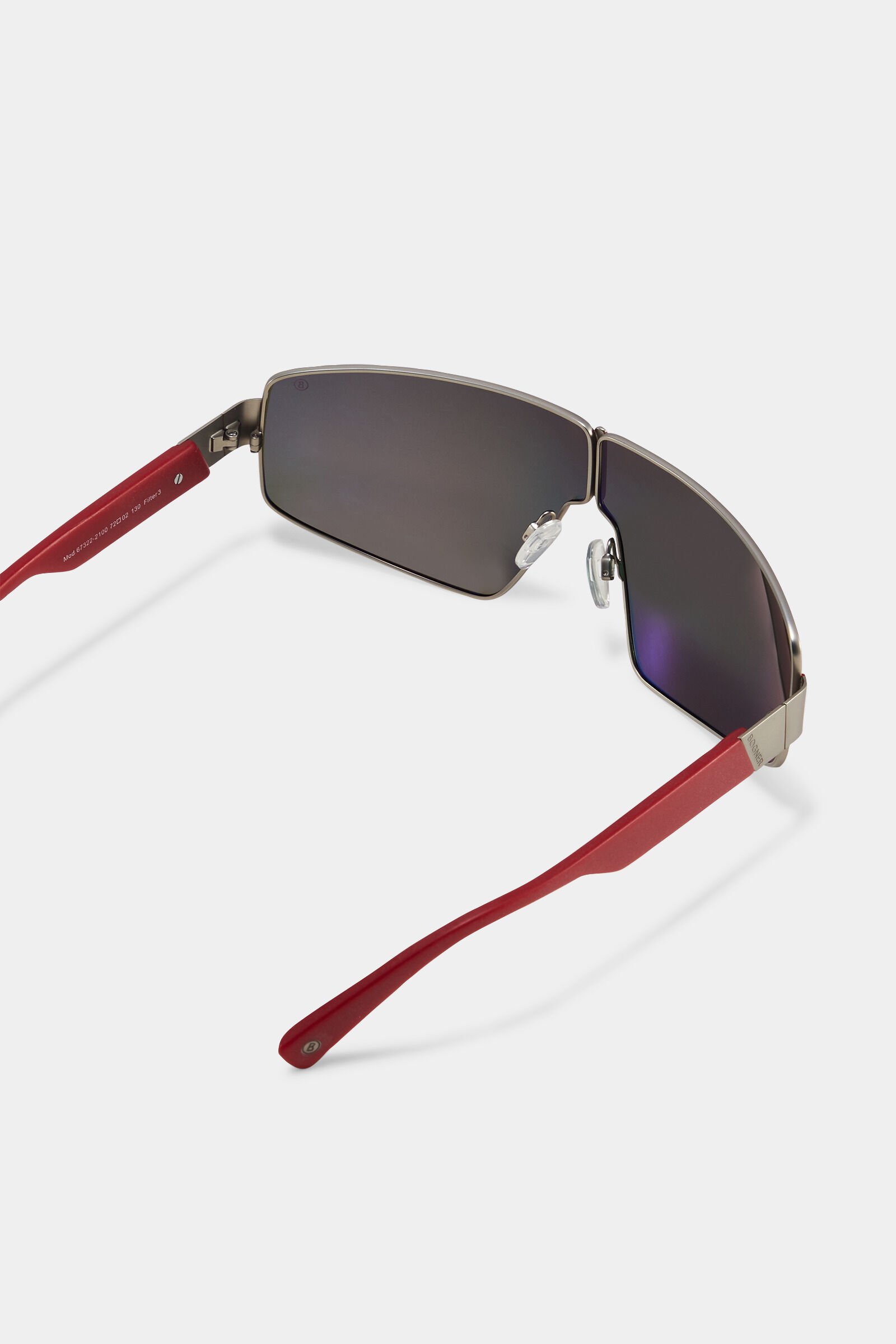 Sonnenbrille Schwarzhorn Orange/Silber/Rot