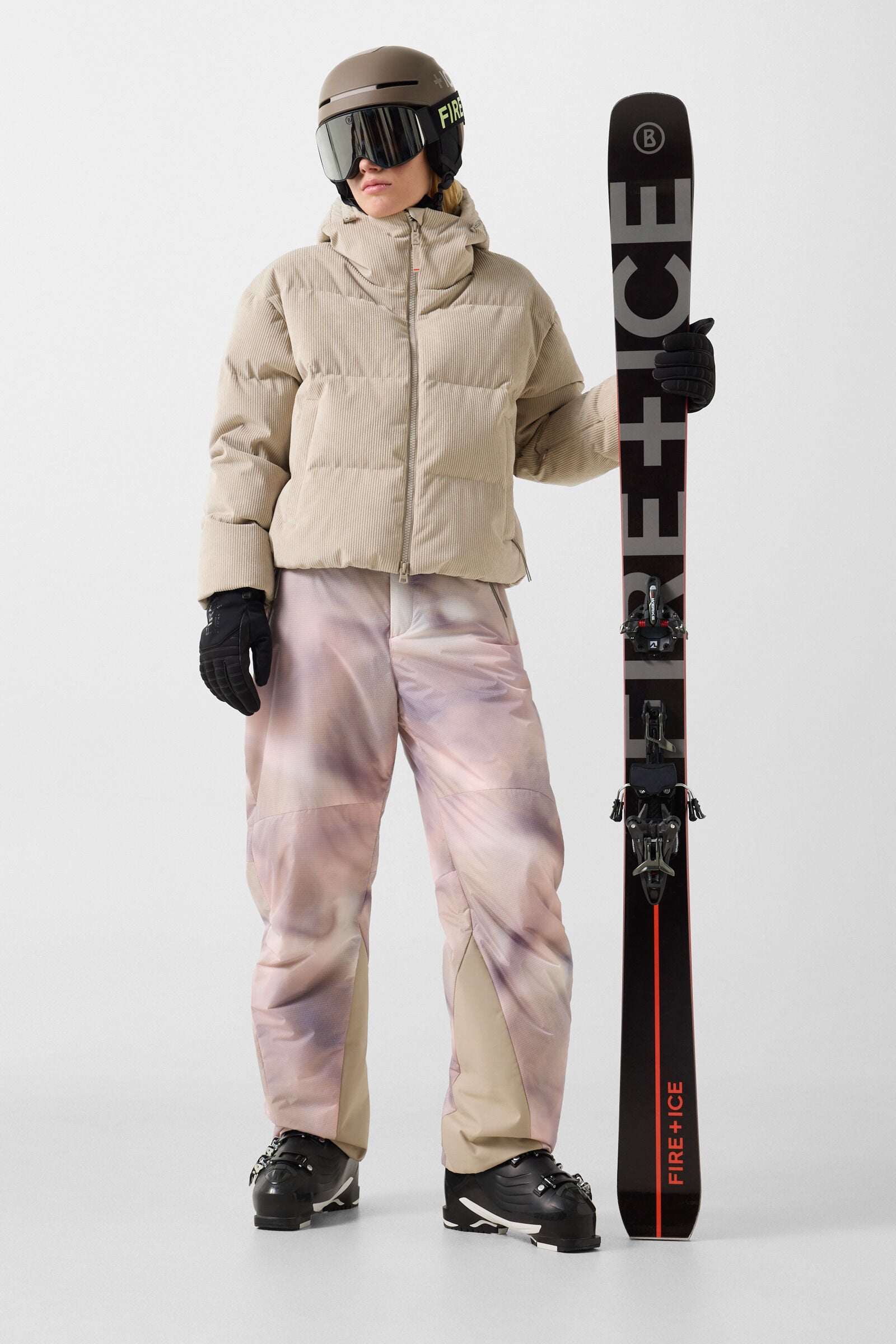 Neila corduroy ski jacket Beige