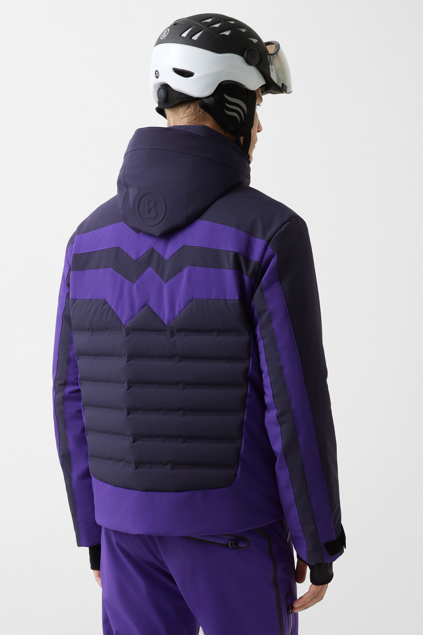 Feliks down ski jacket Navy blue/purple
