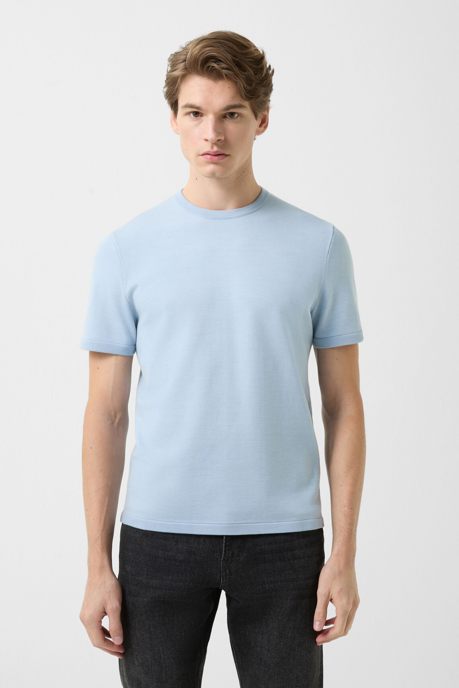 Knitted shirt Ohio Light blue