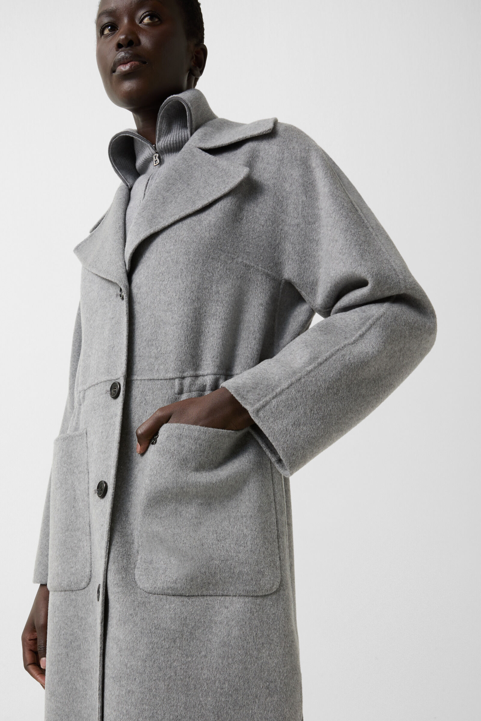 Imani wool coat Gray