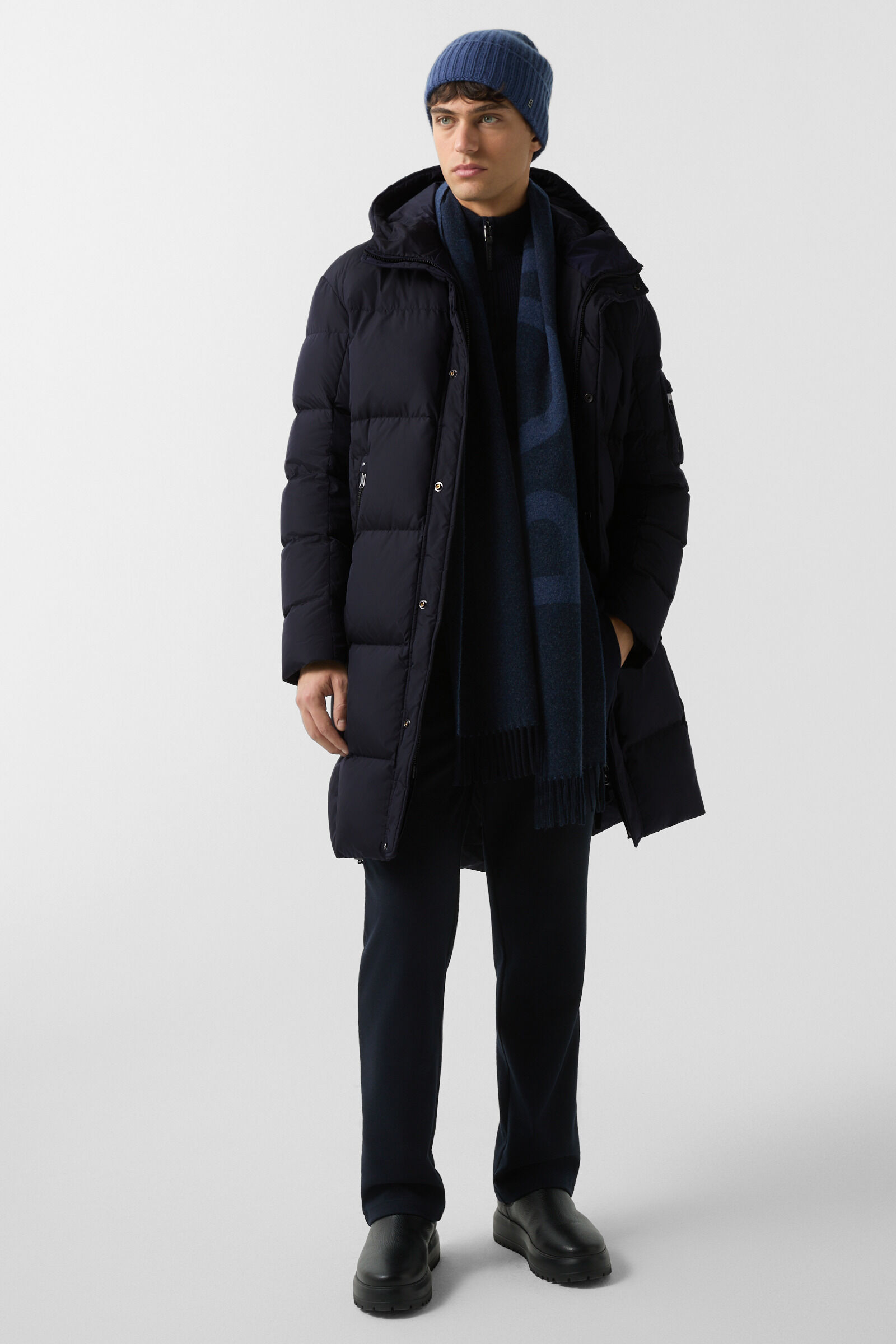 Daunenmantel Erico Navy-Blau