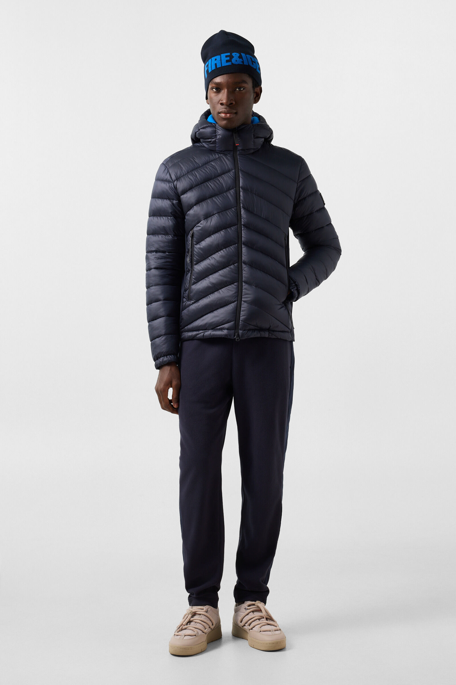 Elvis quilted jacket Navy