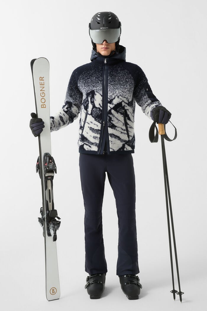 Gregor fleece jacket Navy blue/off-white Gregor fleece jacket Navy blue/off-white