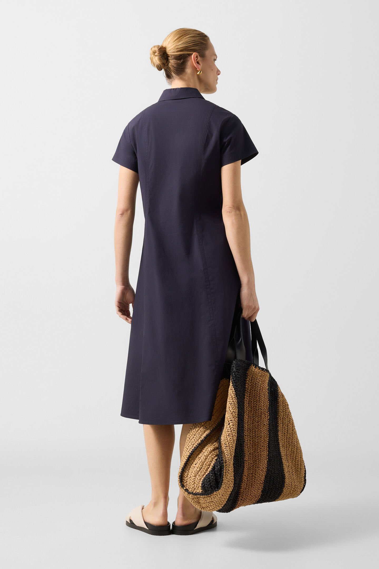 Robe chemisier Alison Bleu marine