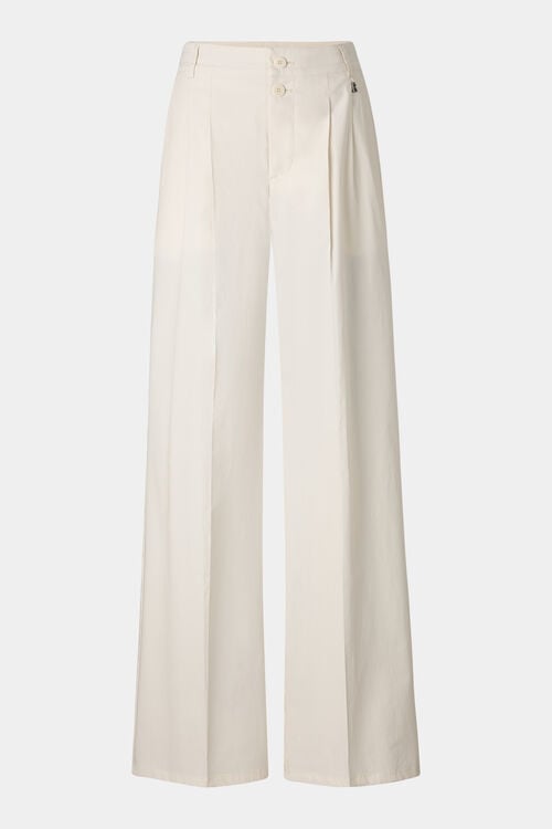Pleated trousers Amy Cream