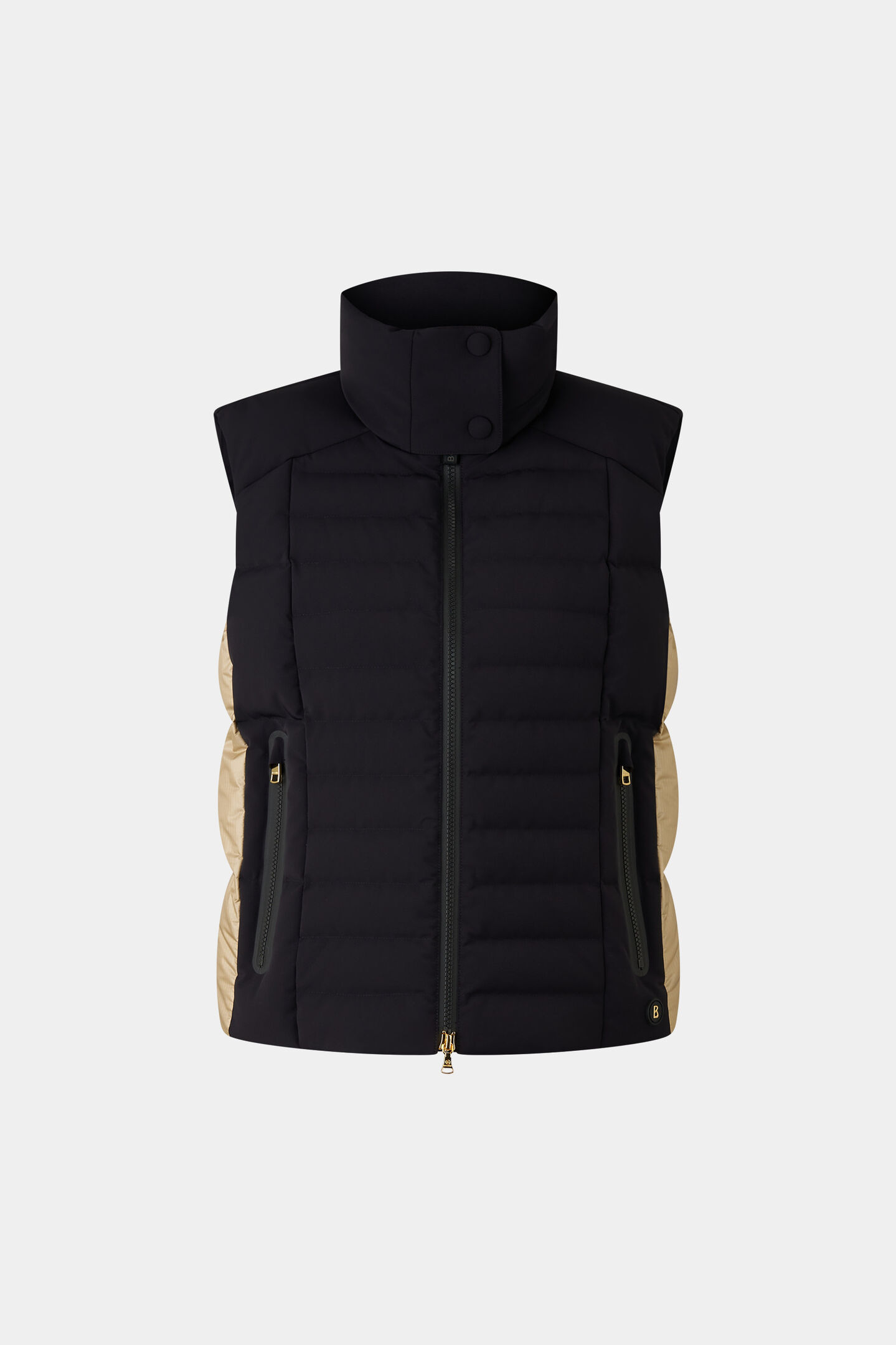 Bond down waistcoat Black/beige