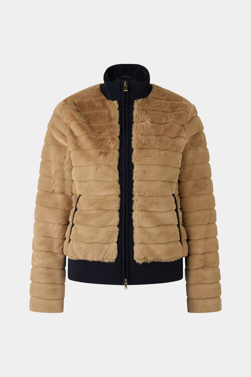 Veste en fausse fourrure Katniss Marron