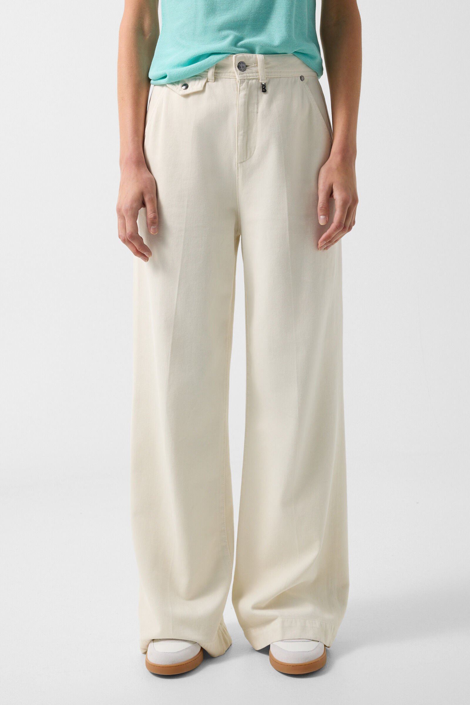 Rica wide fit jeans Cream