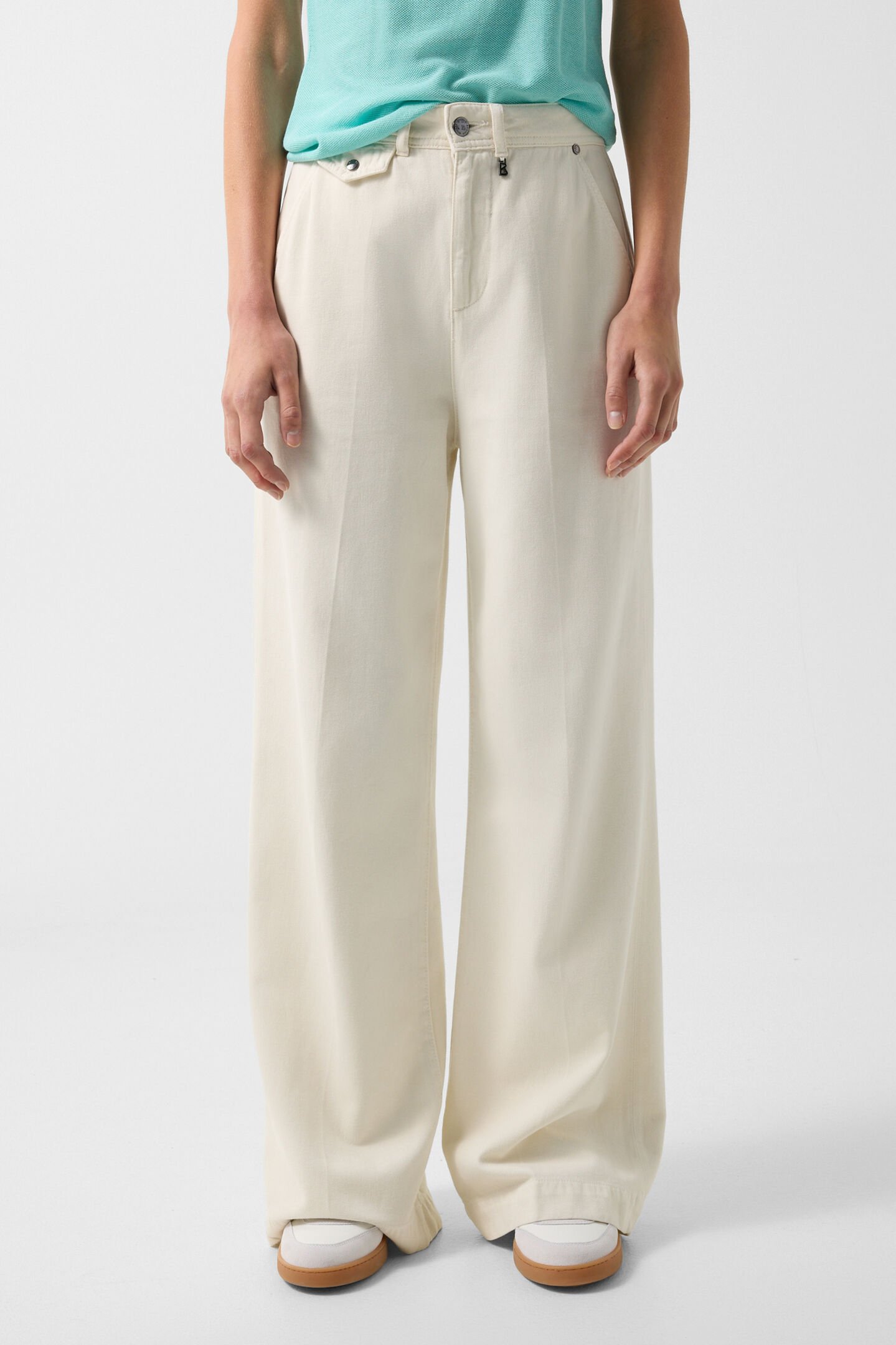 Rica wide fit jeans Cream