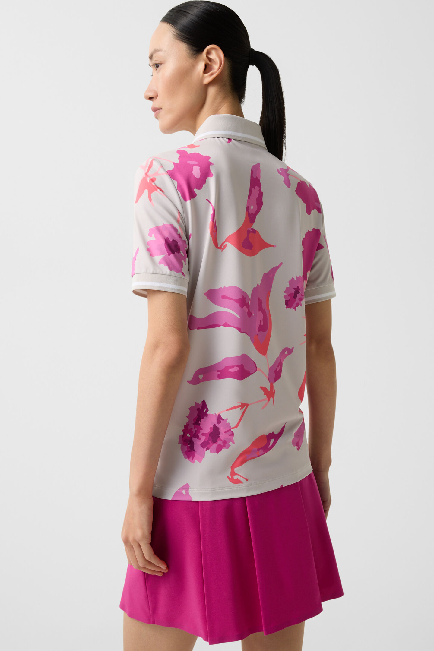 Calista functional short-sleeved top Sand/Pink