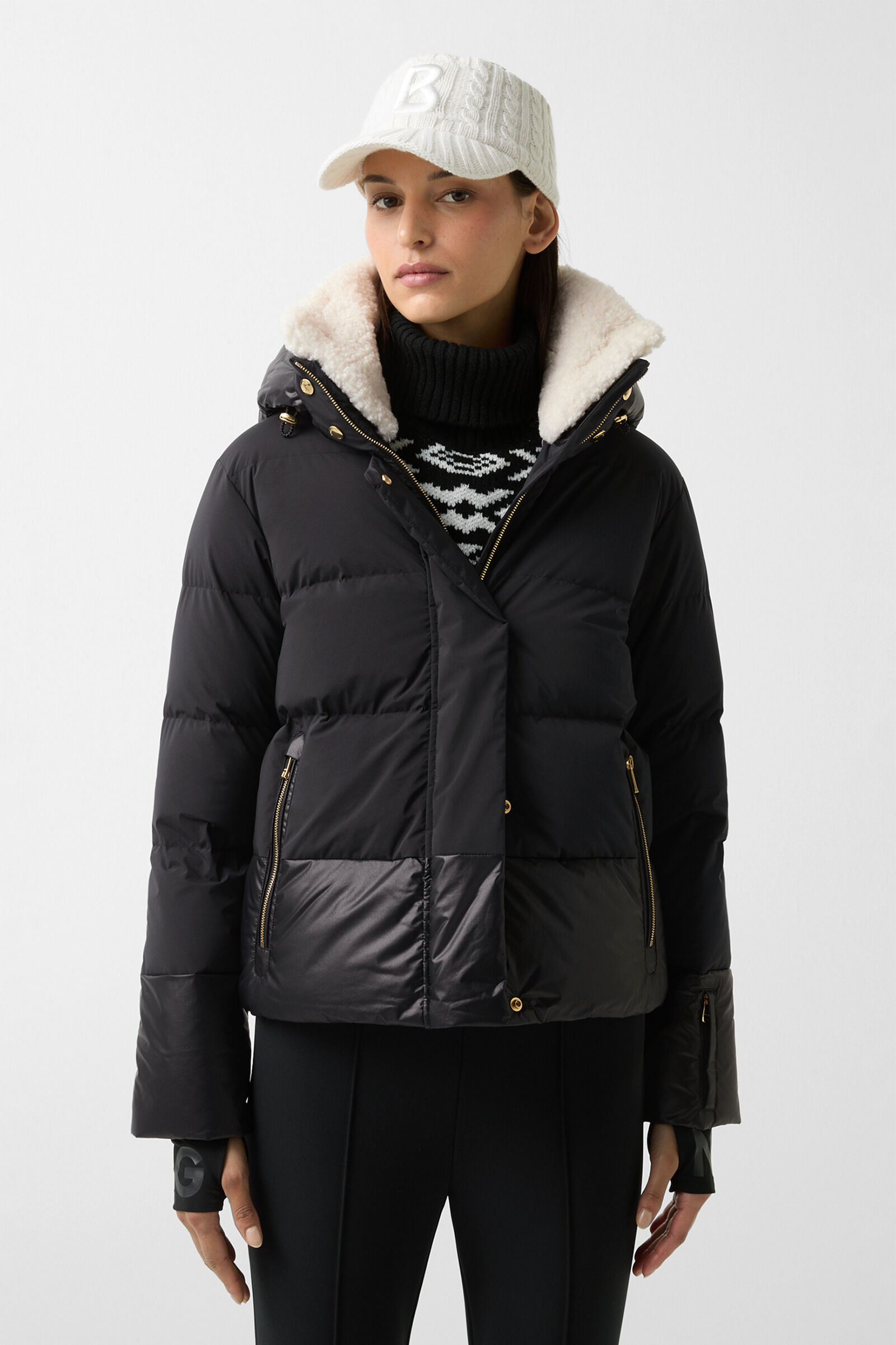 Maja down ski jacket Black