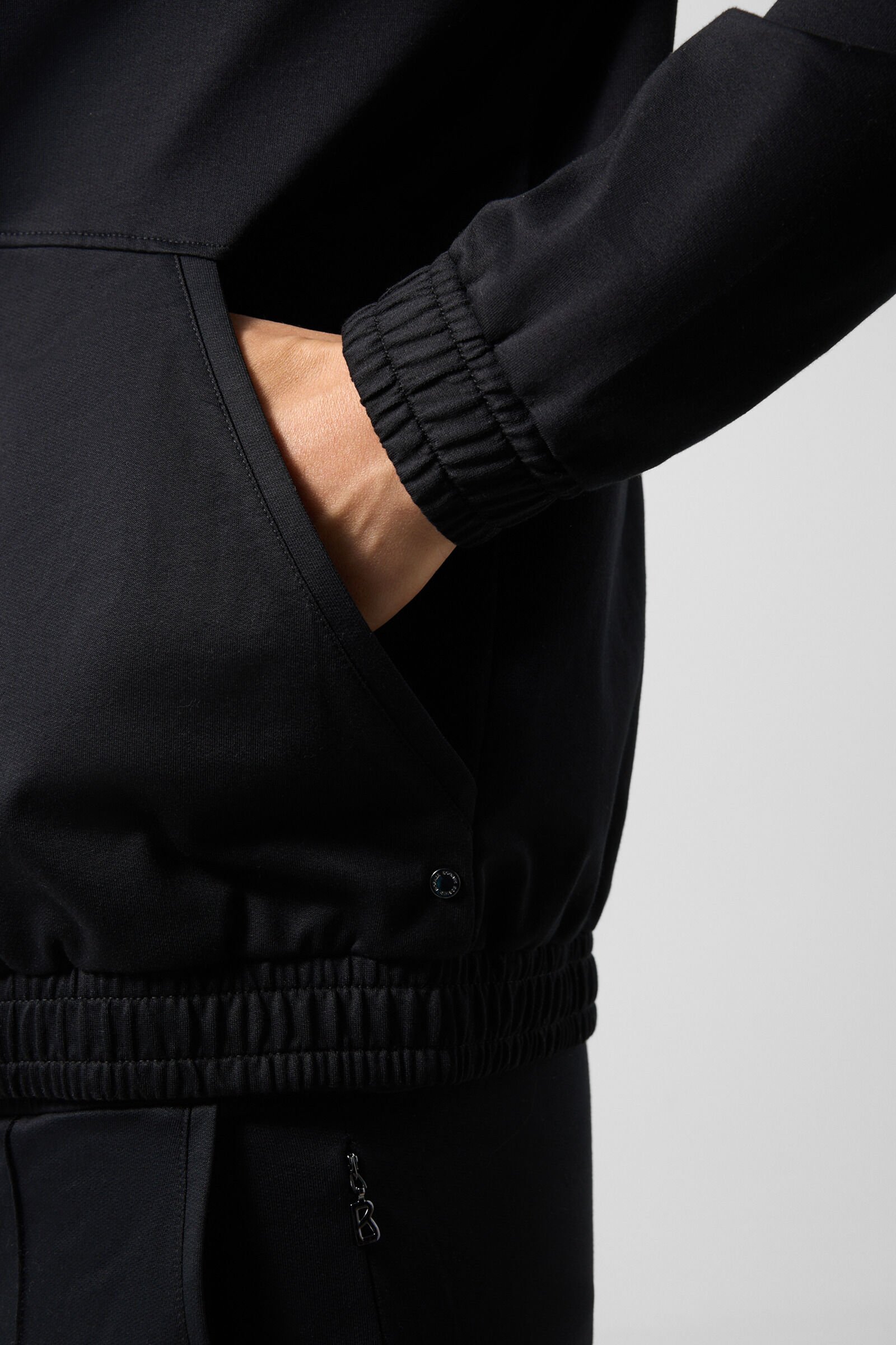 Rupert jersey jacket Black