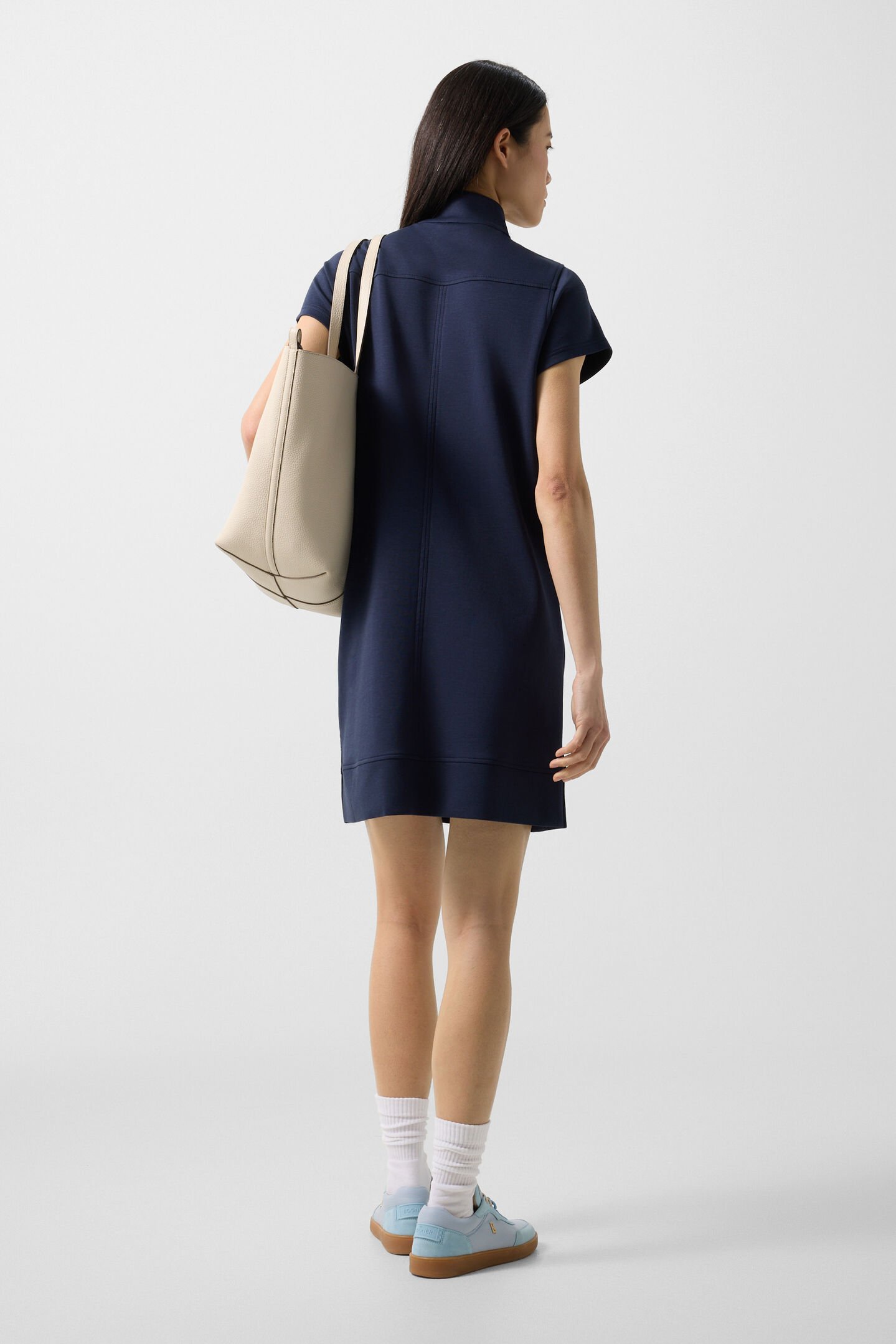 Coleen jersey dress Navy blue