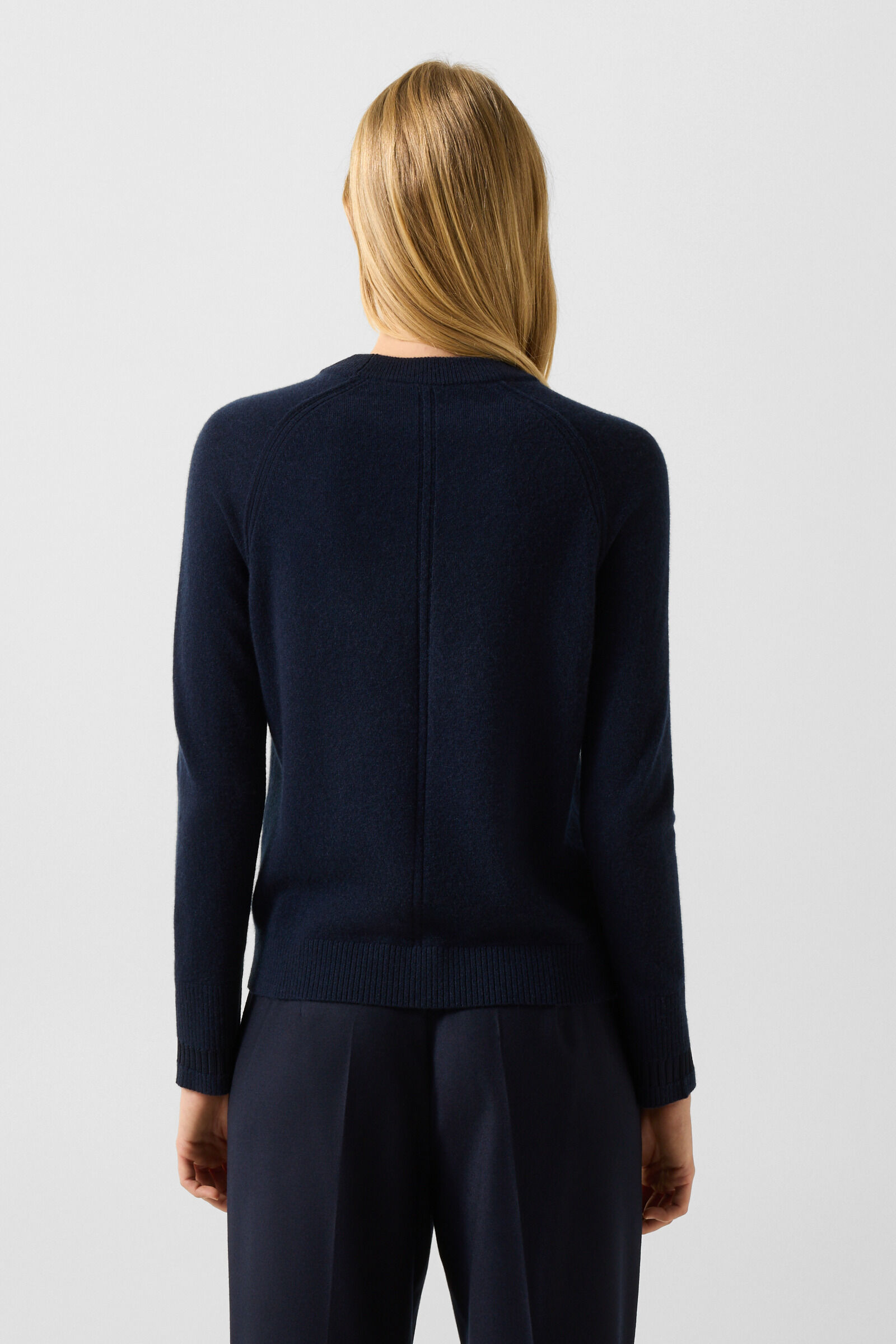Vanessa pure new wool and cashmere jumper Navy