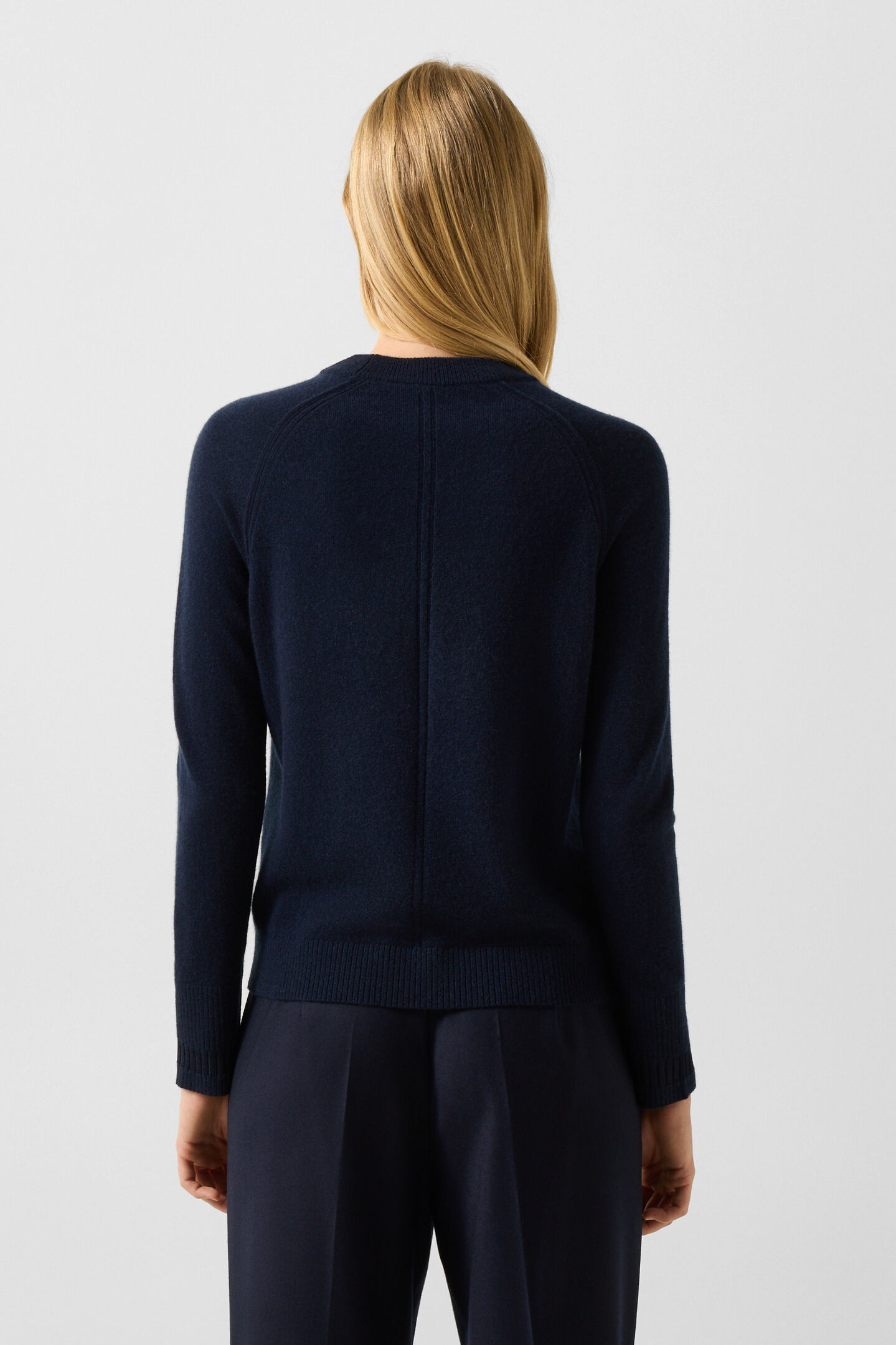 Vanessa pure new wool and cashmere jumper Navy