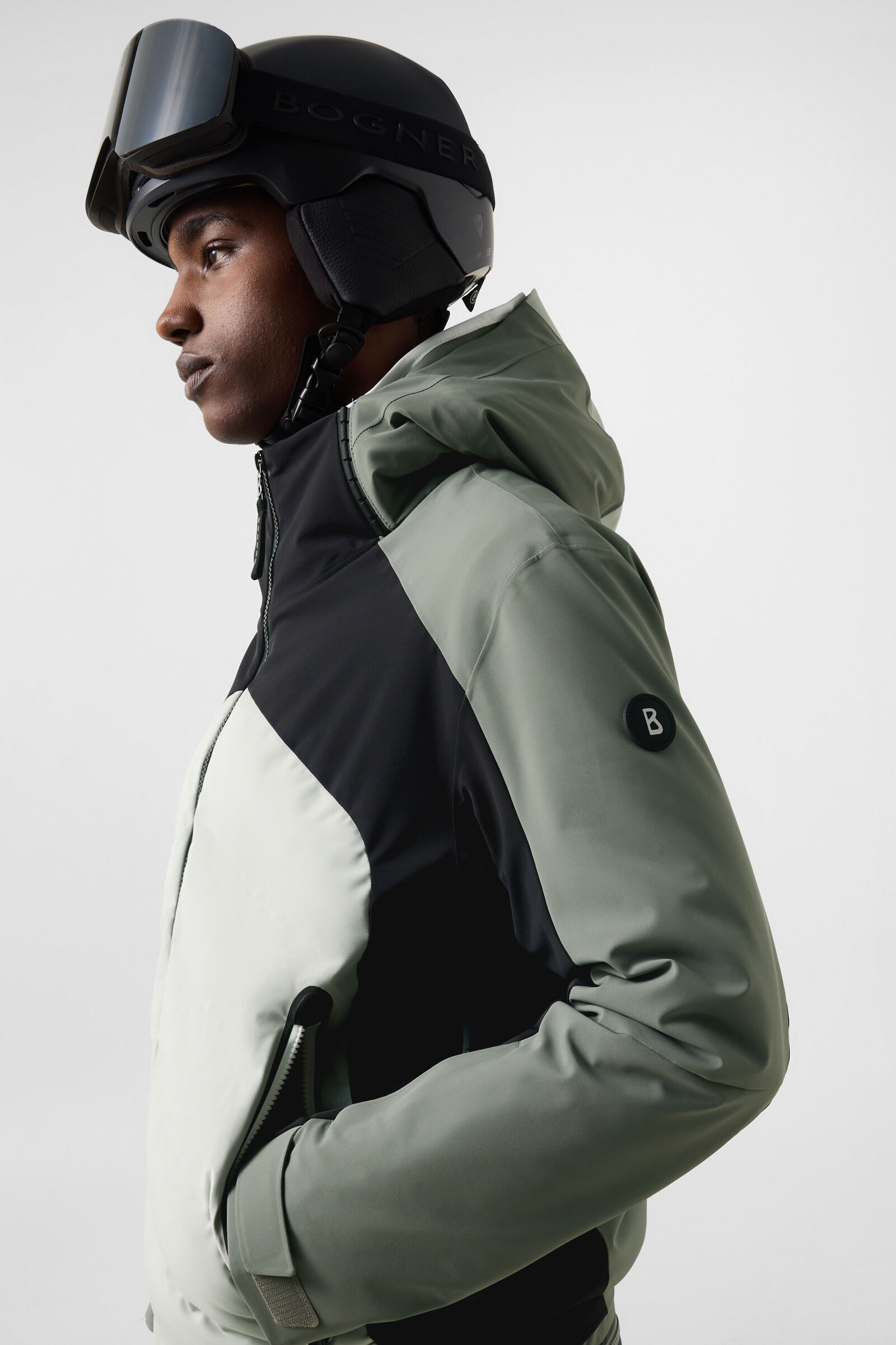 Bahri ski jacket Sage Grey/Black