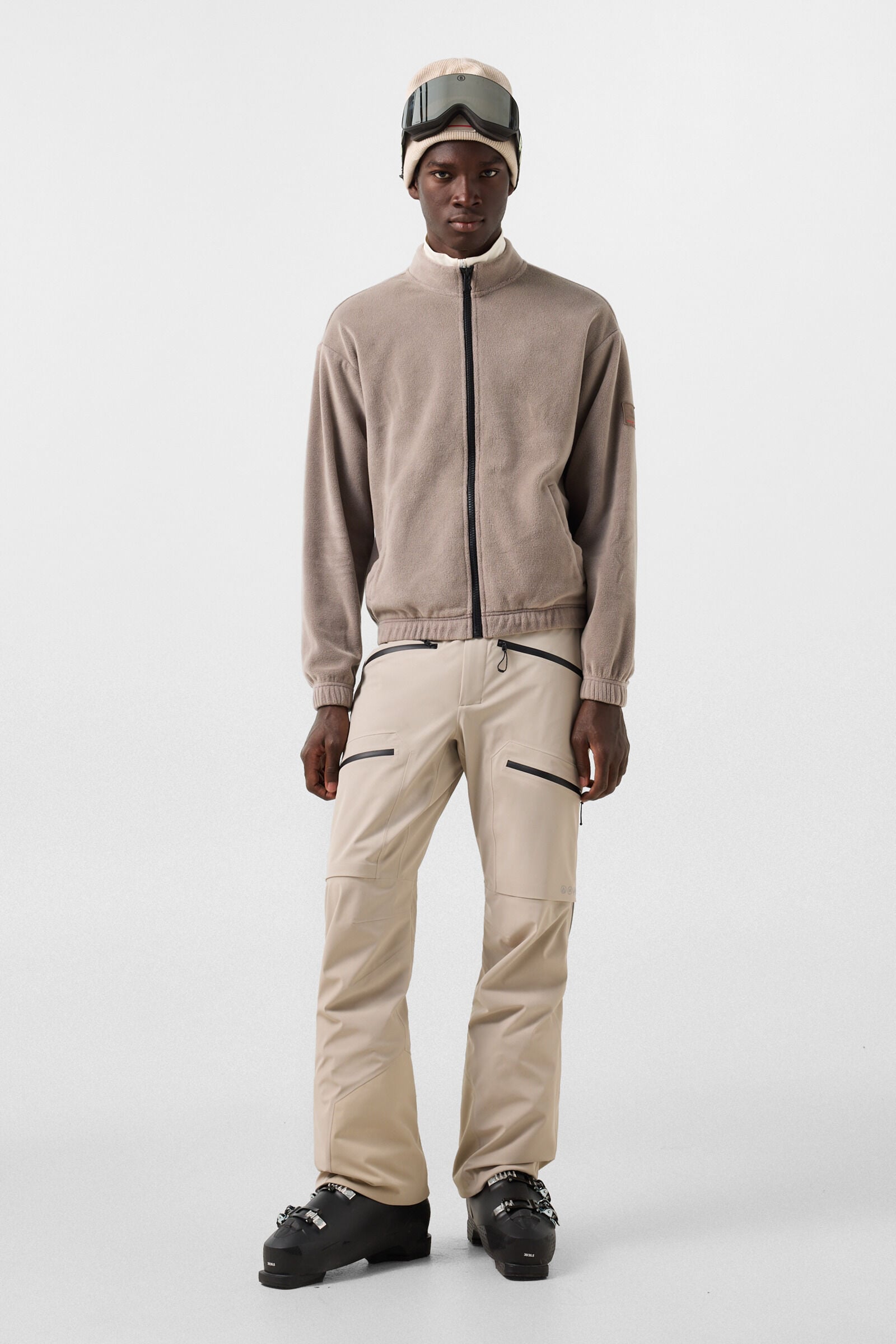 Iago Fleece Mid-Layer Taupe