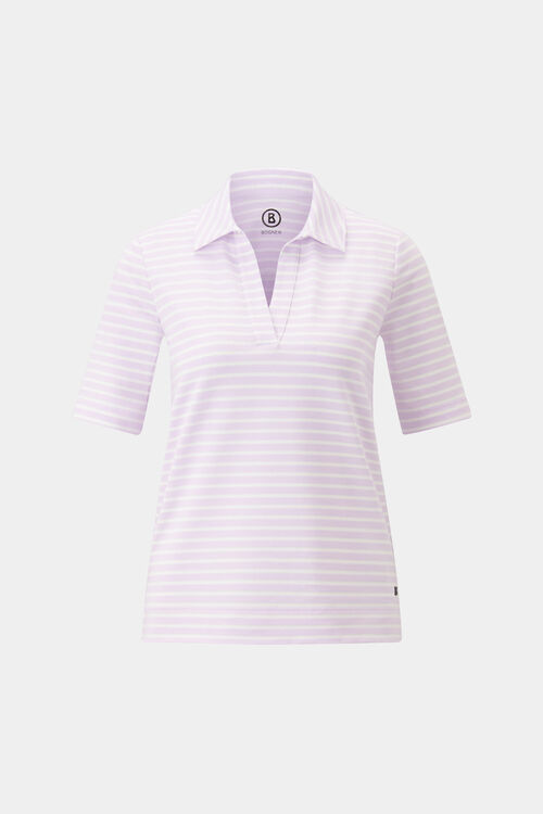 Peony polo shirt Lilac/Off-White