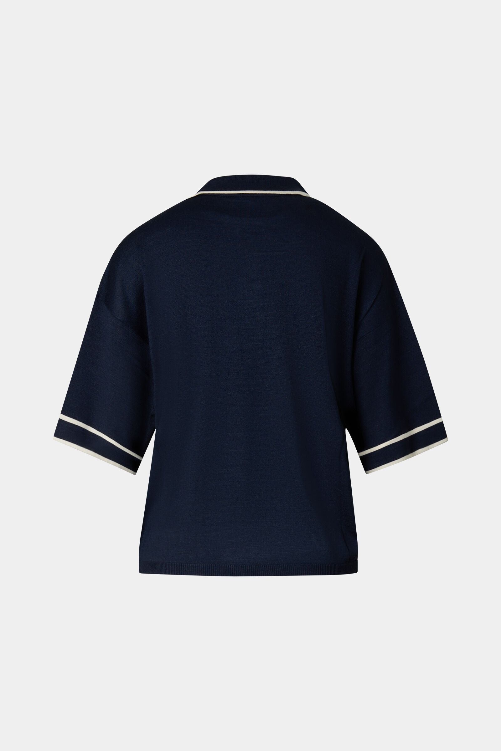 Polo en maille Paris Bleu marine