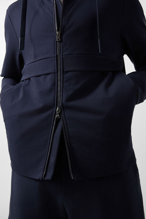 Ernesto jersey jacket Navy blue