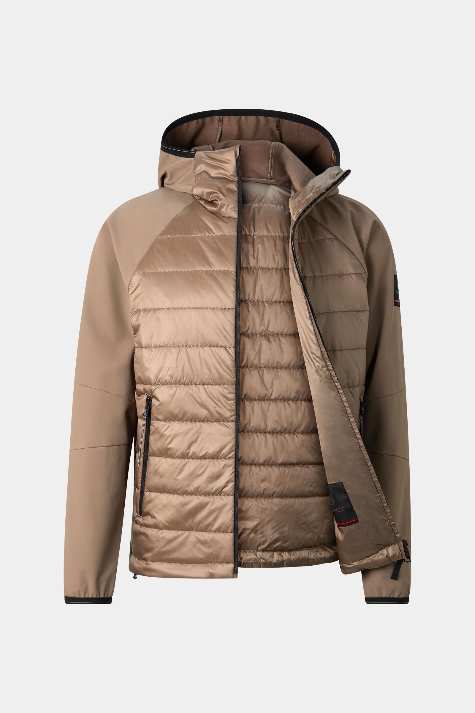 Anian Softshell Quilted Jacket Taupe